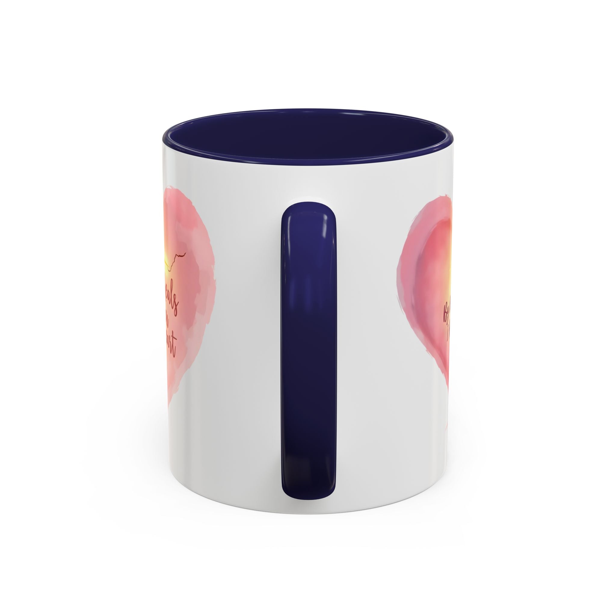 God Heals My Broken Heart Mug, Inspirational Coffee Cup, Heart Design Gift, Christian Faith Mug, Encouragement & Support Beverage