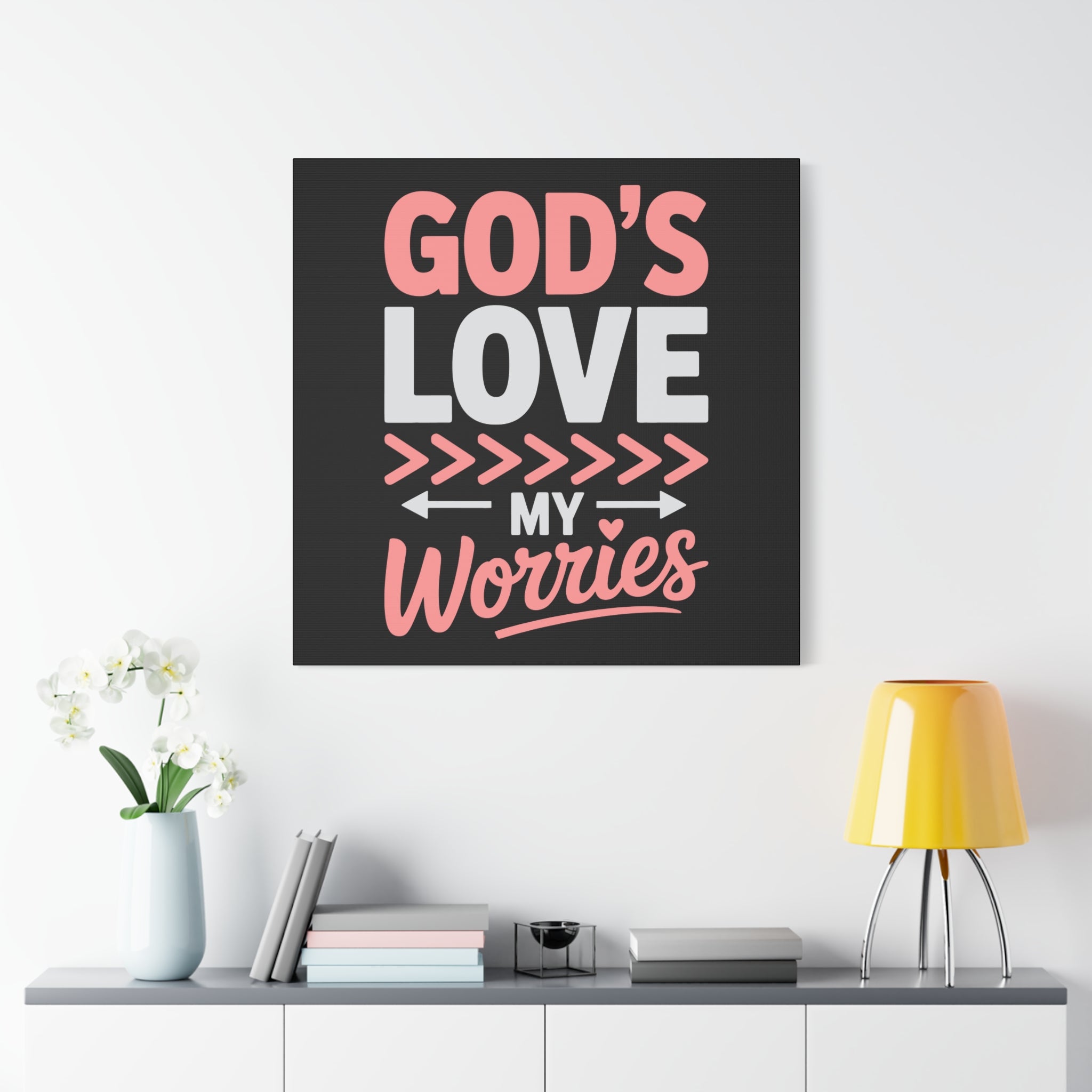 Inspirational Canvas Wall Art, Home Decor, Christian Gift, Motivational Wall Art, Stress Relief Decor, Housewarming Gift