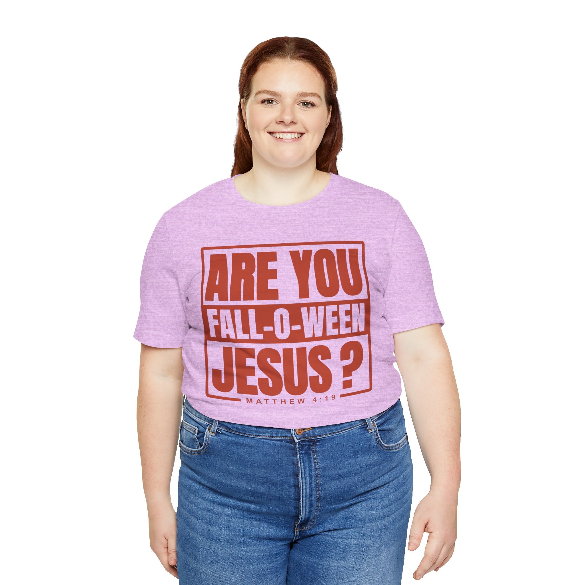 Fall-O-Ween Jesus Tee, Unisex Christian T-shirt, Faith-Based Apparel, Halloween Gospel Shirt, Religious Casual Wear