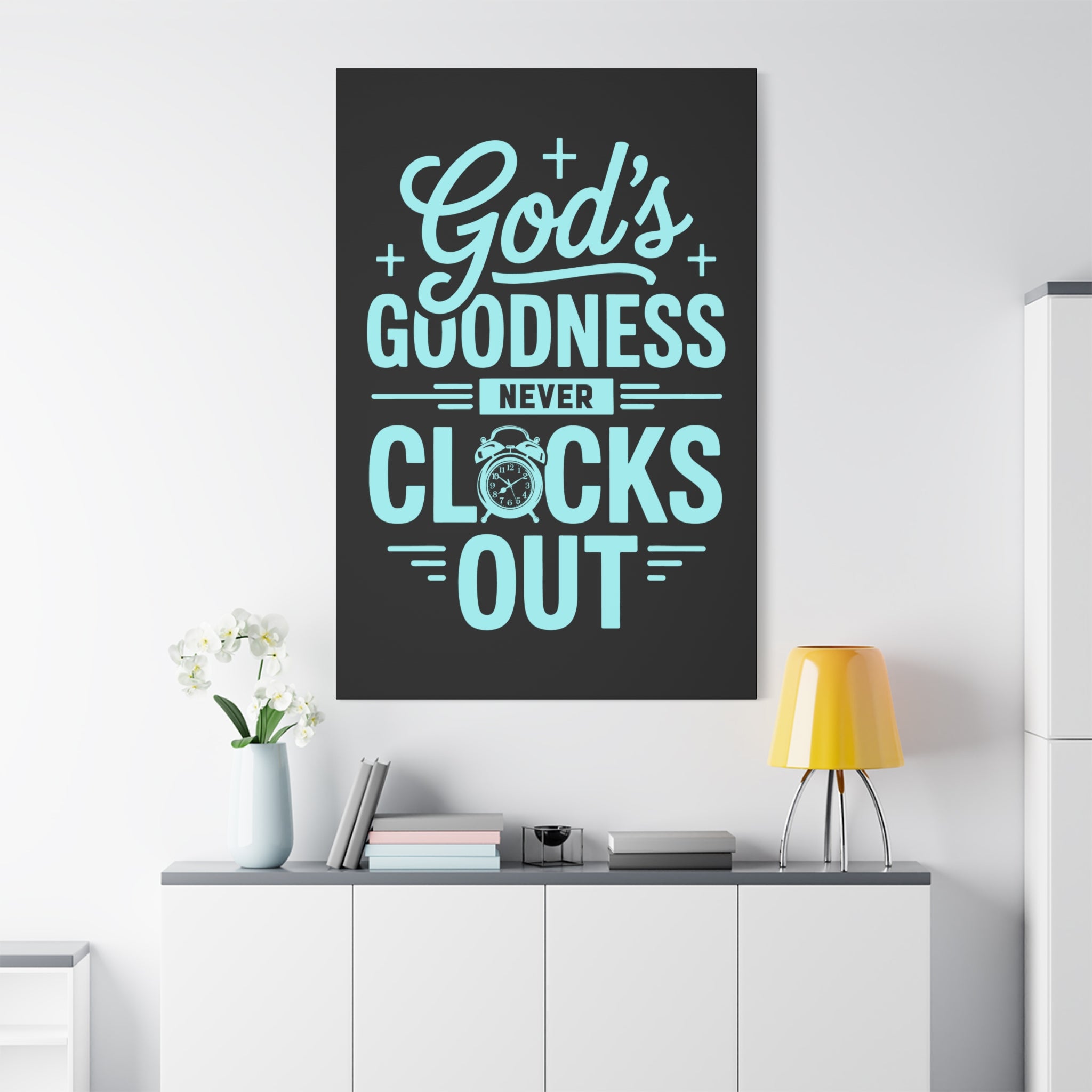 Inspirational Canvas Wall Art, Motivational Decor, Faith-Based Gift, Home Decoration, Religious Wall Art, God's Goodness