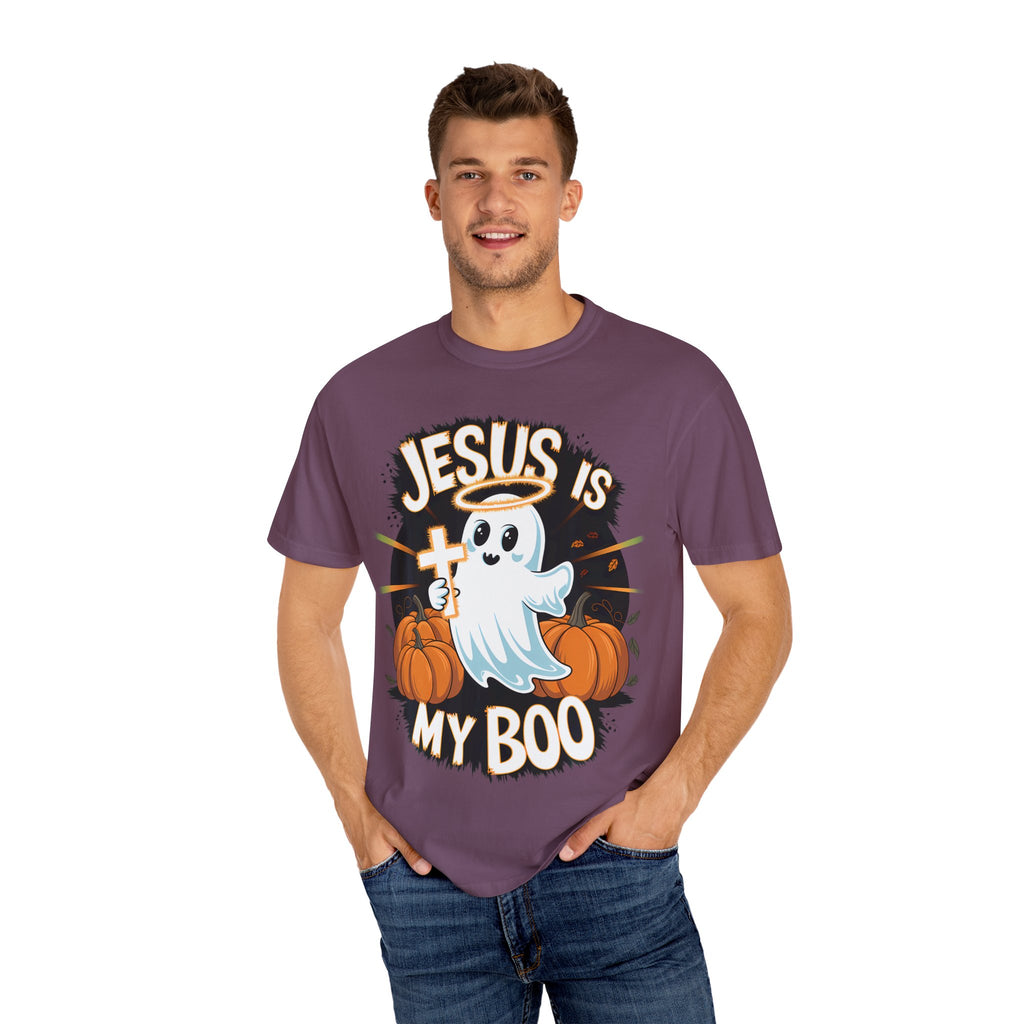 Halloween T-Shirt, Jesus is My Boo Tee, Unisex Ghost Shirt, Fall Apparel, Christian Halloween Gift