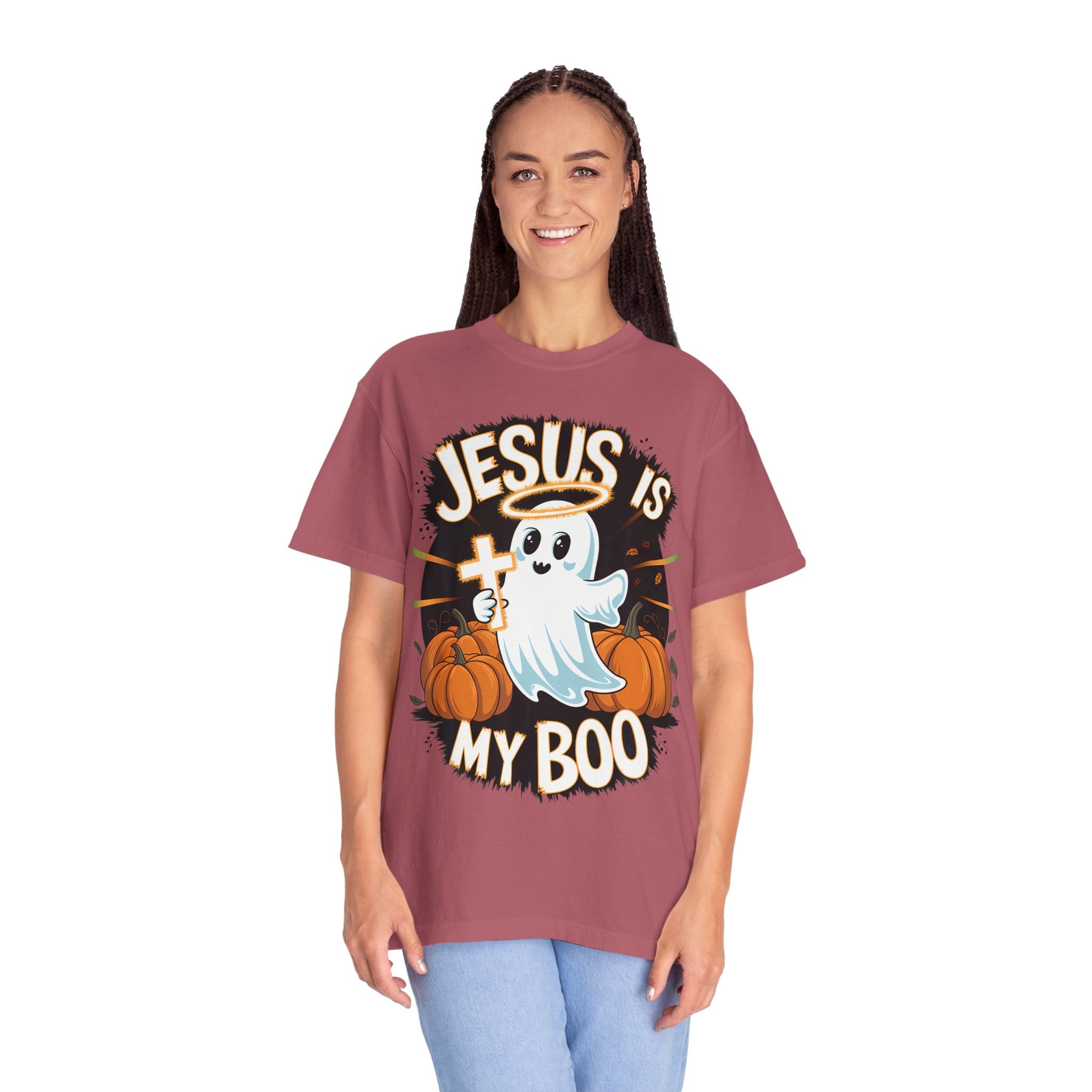 Halloween T-Shirt, Jesus is My Boo Tee, Unisex Ghost Shirt, Fall Apparel, Christian Halloween Gift