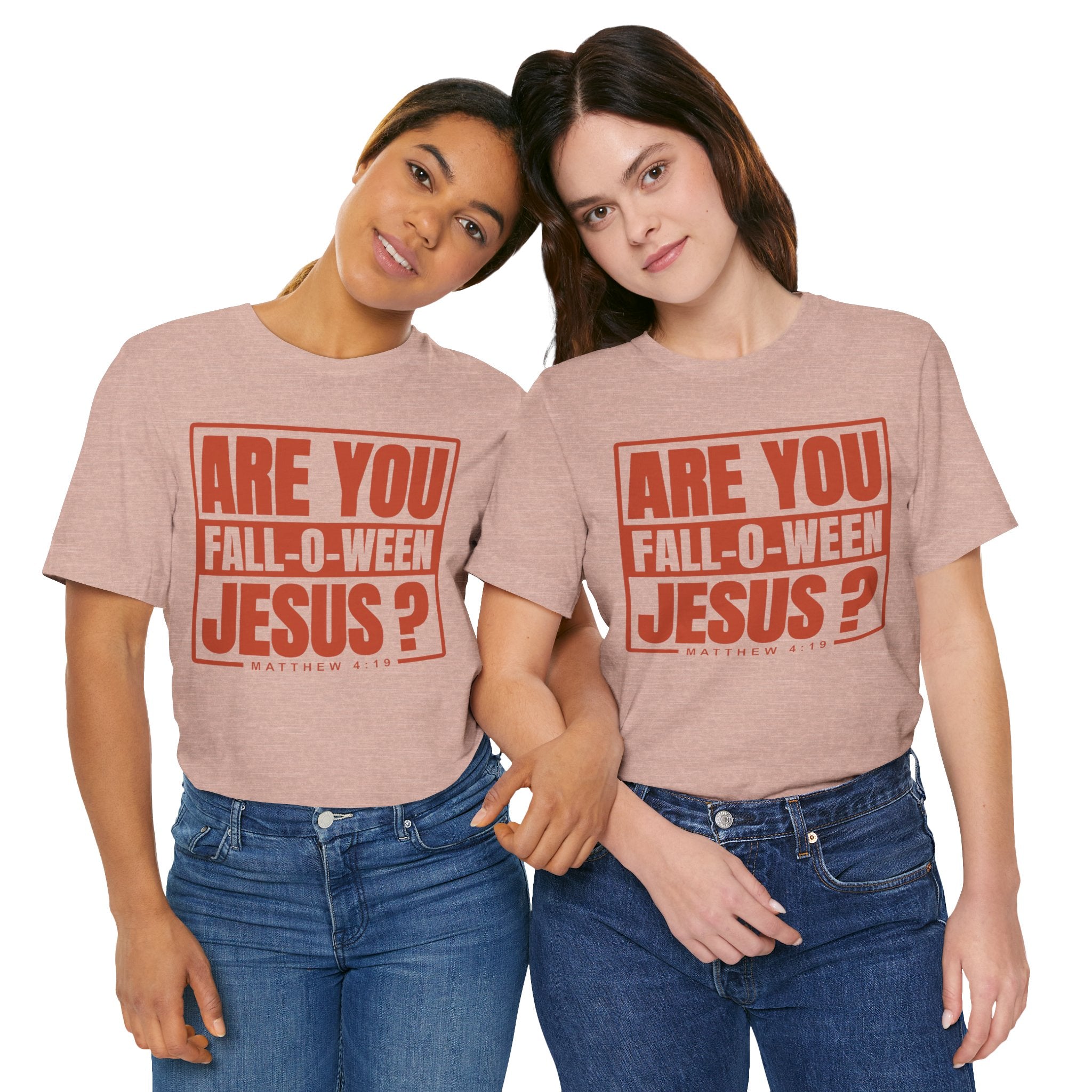Fall-O-Ween Jesus Tee, Unisex Christian T-shirt, Faith-Based Apparel, Halloween Gospel Shirt, Religious Casual Wear