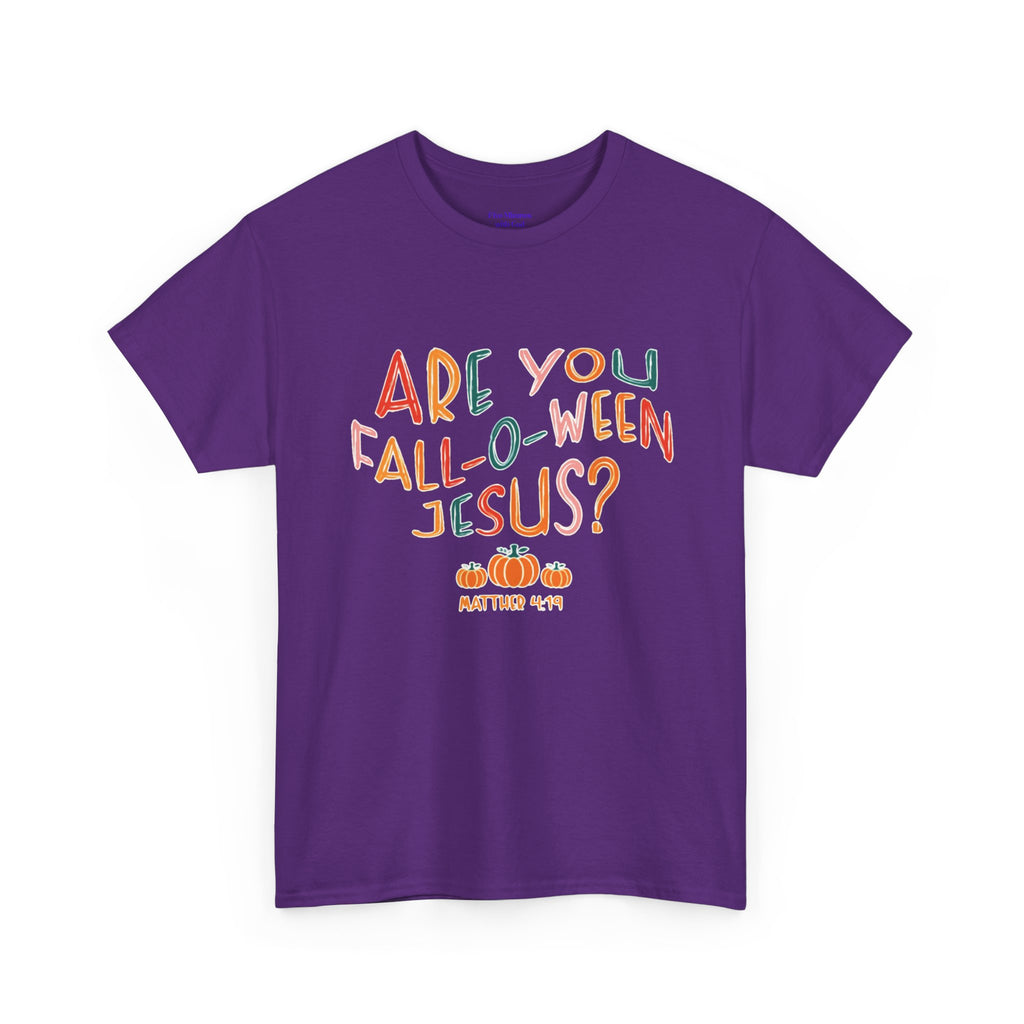 Unisex Fall-O-Ween Jesus Tee, Halloween T-Shirt, Christian Apparel, Autumn Fashion, Fun Holiday Shirt, Pumpkin Theme