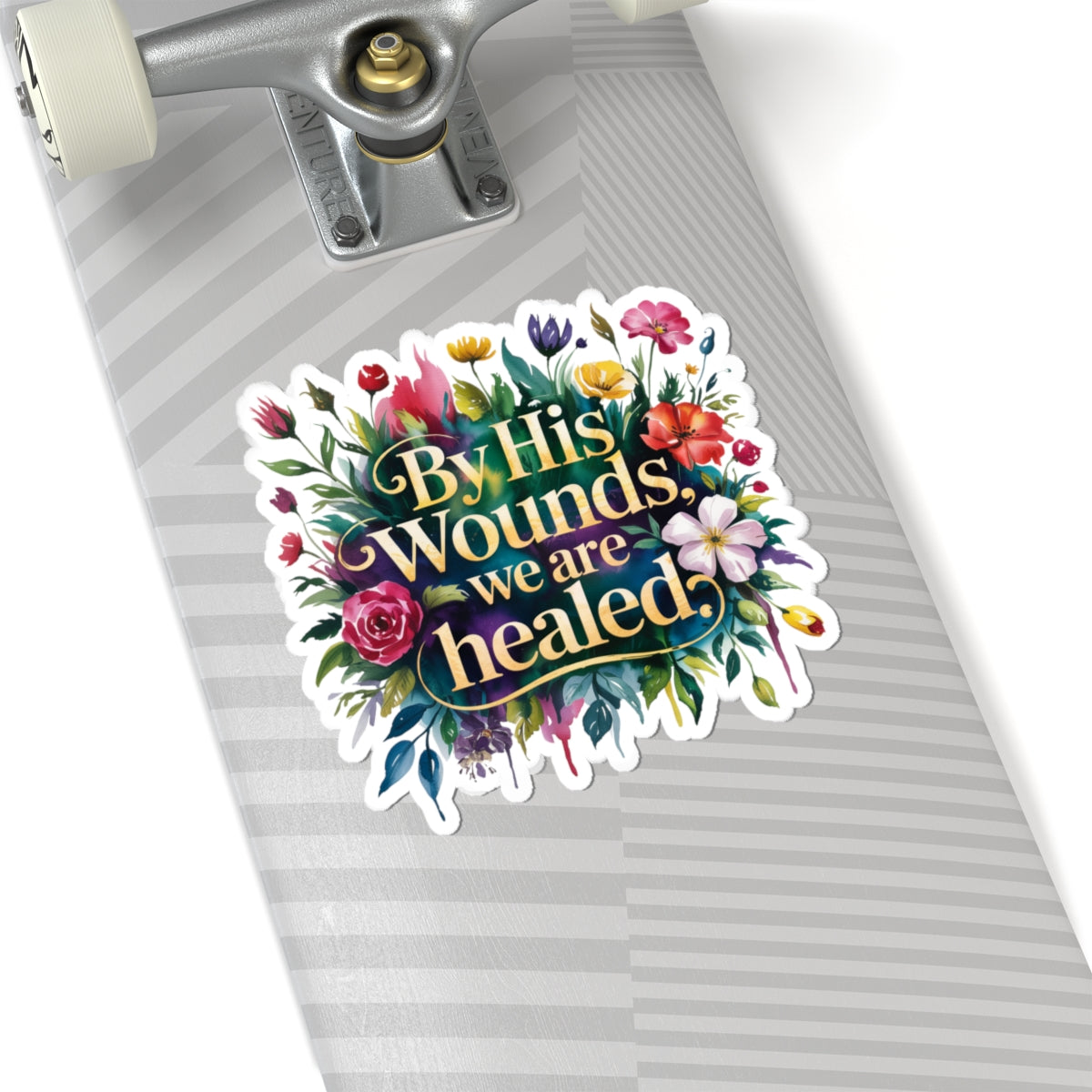 Floral Inspirational Stickers, Bible Quotes, Faith Decor, Laptop Stickers, Christian Gifts, Encouragement, Religious Decor