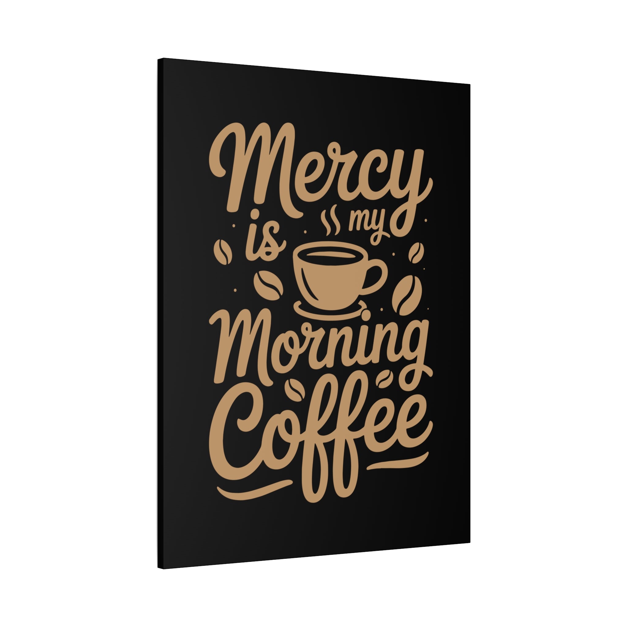 Coffee-Themed Canvas Art Print, Wall Decor for Coffee Lovers, Inspirational Home Decoration, Gift for Friends and Family