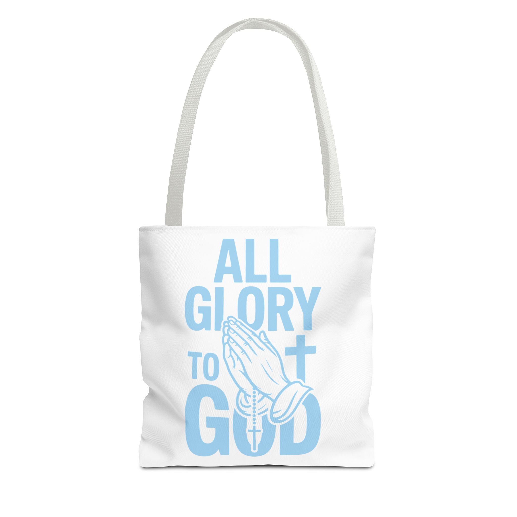 Faith-Inspired Tote Bag, All Glory to God, Christian Gift, Reusable Shopping Bag, Inspirational Tote, Church Event Carryall