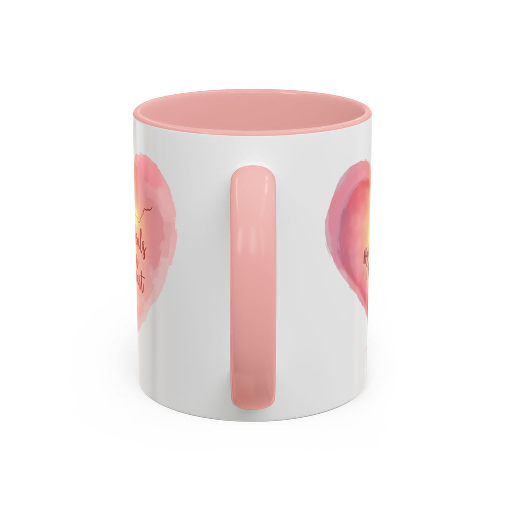 God Heals My Broken Heart Mug, Inspirational Coffee Cup, Heart Design Gift, Christian Faith Mug, Encouragement & Support Beverage