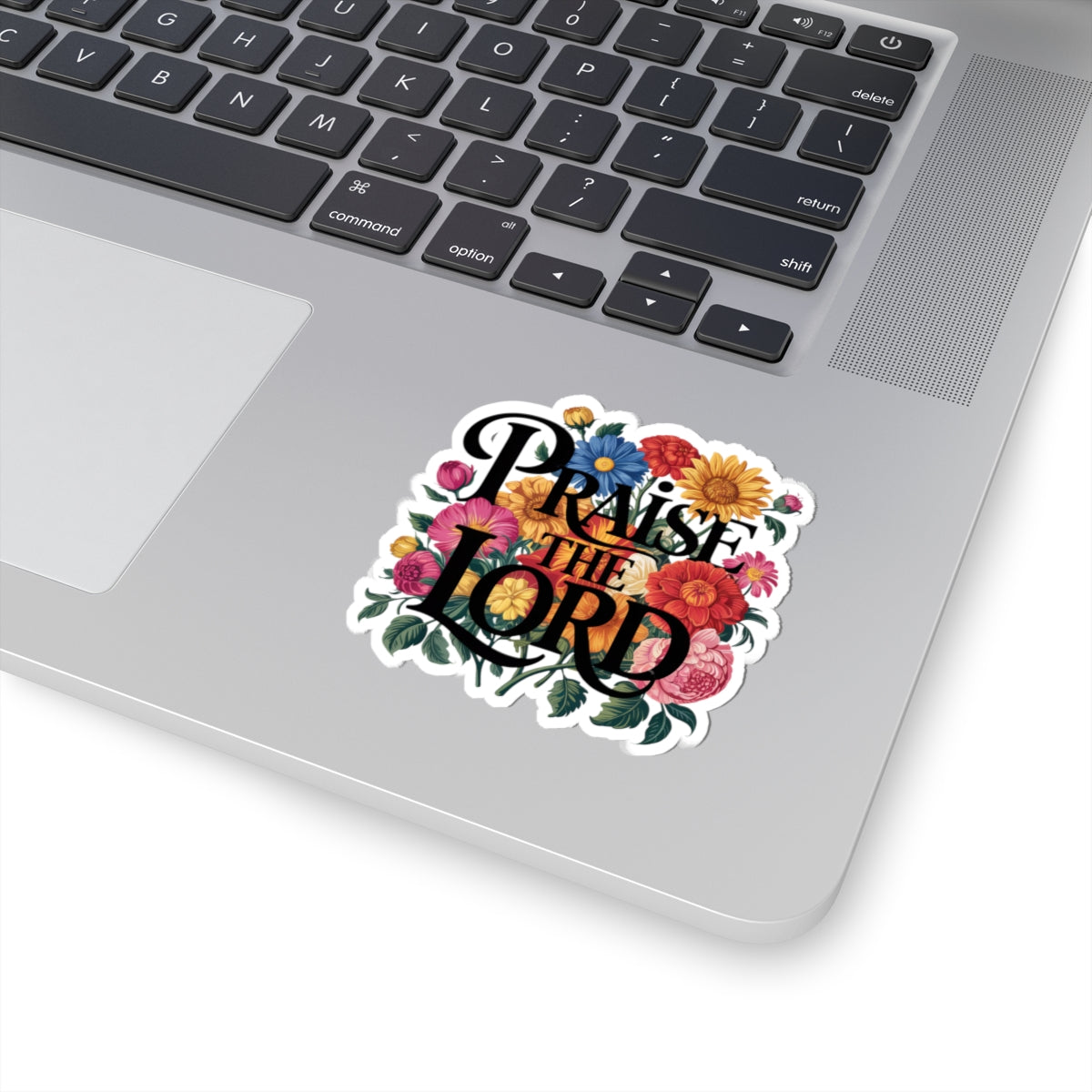 Floral Praise the Lord Stickers | Inspirational Decor, Bible Study Supplies, Christian Gifts, Laptop Stickers, Faith-Based Art