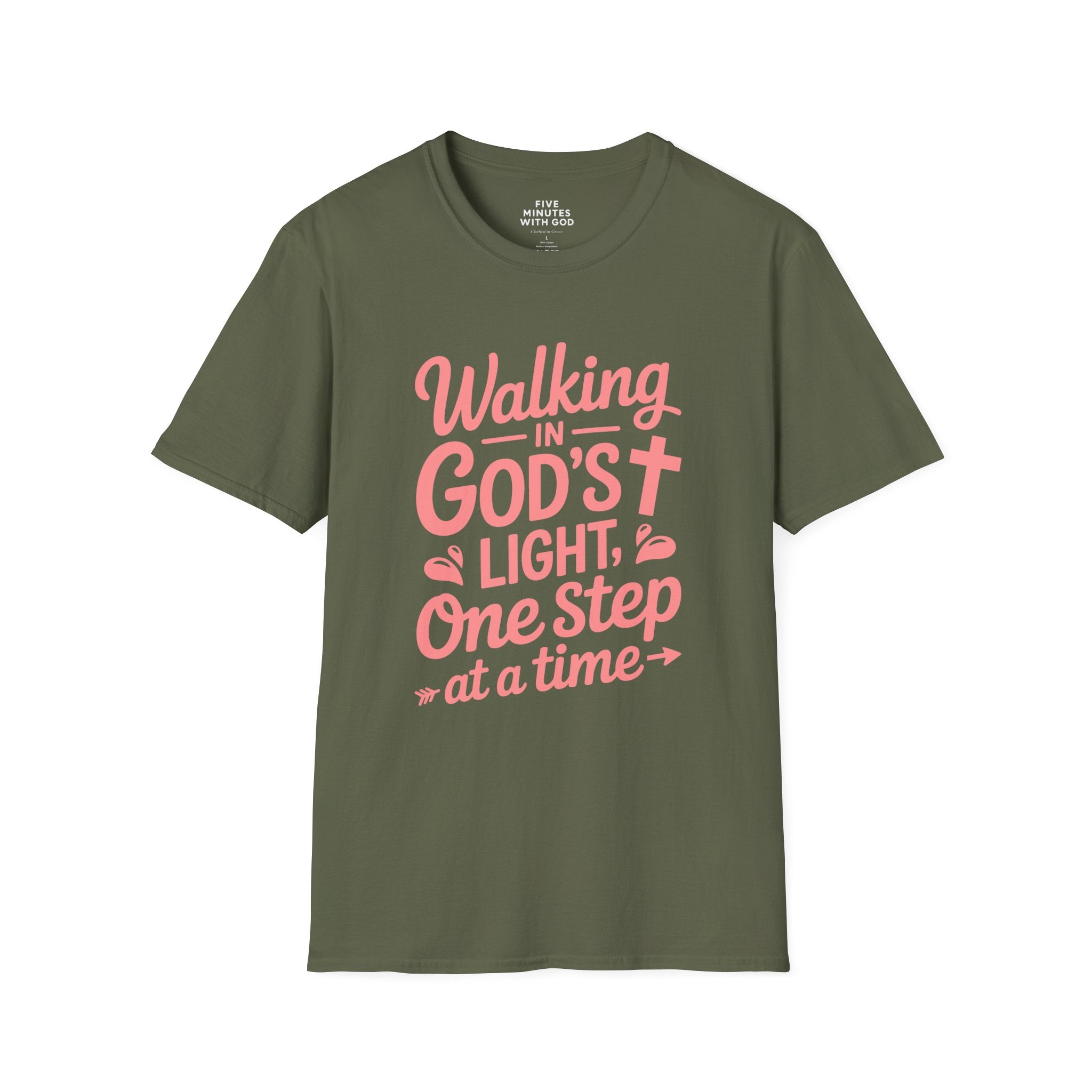 Walking in God’s Light, One Step at a Time T-shirt
