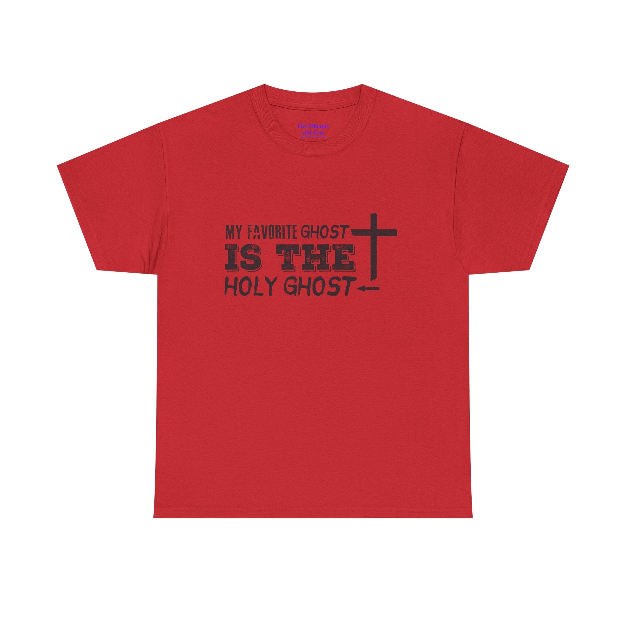 Unisex Cotton Tee - My Favorite Ghost is the Holy Ghost Shirt, Religious T-Shirt, Christian Apparel, Spiritual Gift, Halloween Shirt