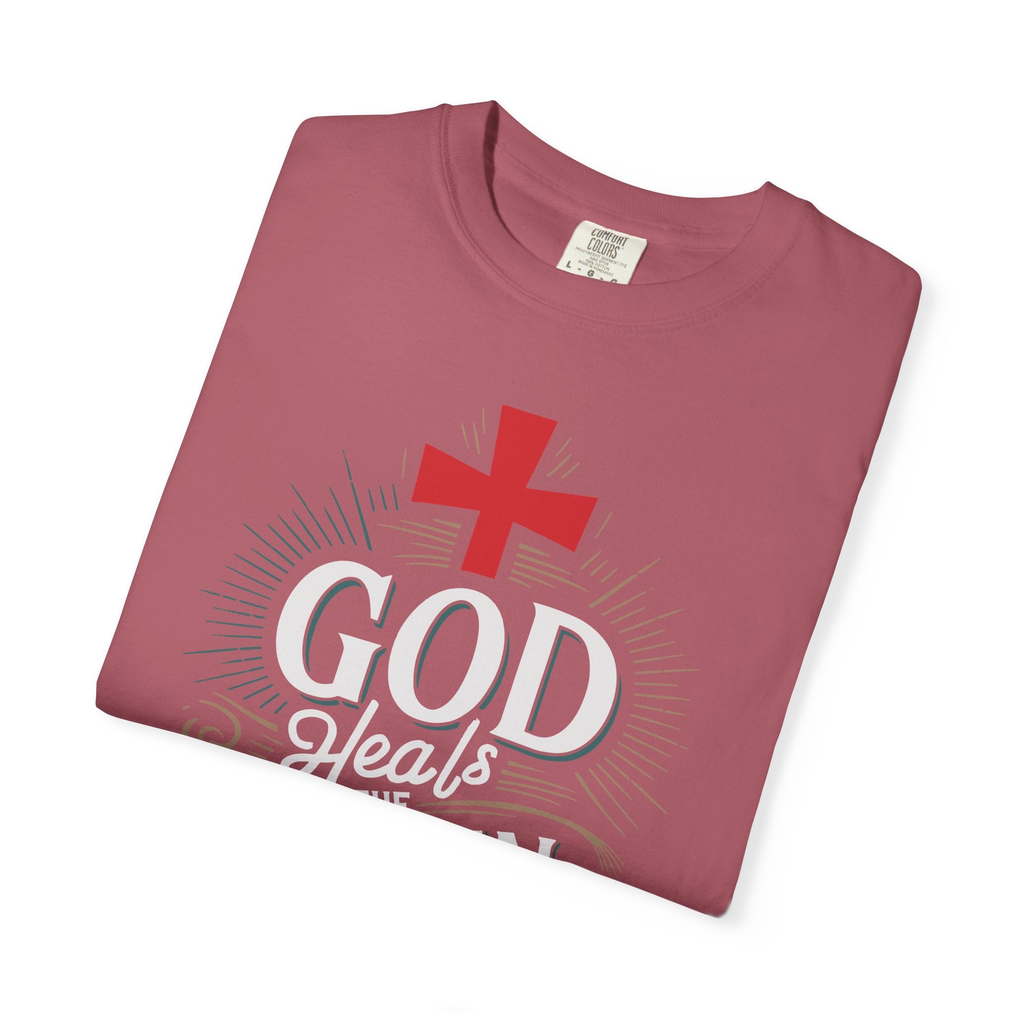 Faith-Inspired Unisex T-Shirt, God Heals The Broken-Hearted Tee