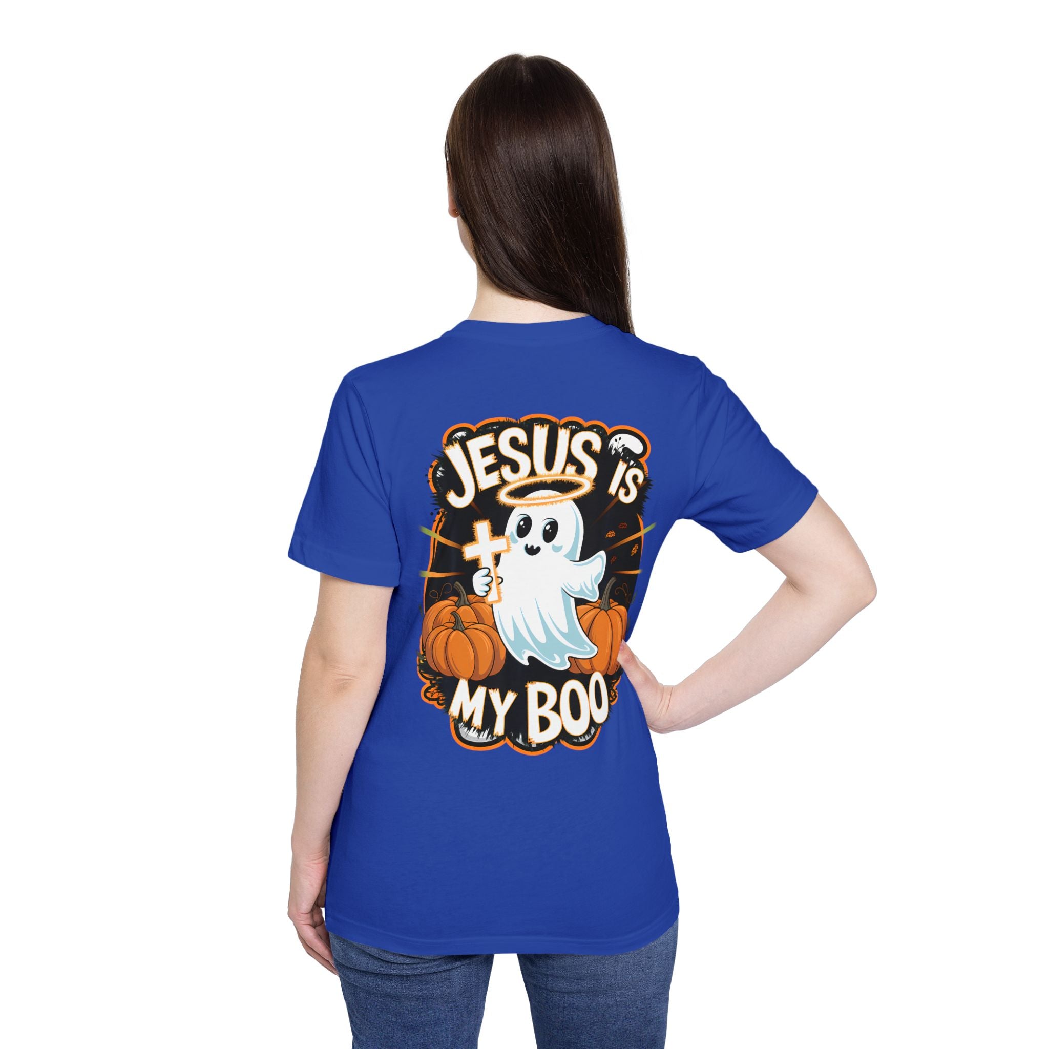 Halloween Christian Ghost T-Shirt, Boo-lieve in Jesus Shirt, Cute Halloween Apparel, Faith-Based Tee, Fall Celebration Top, Spooky [...]