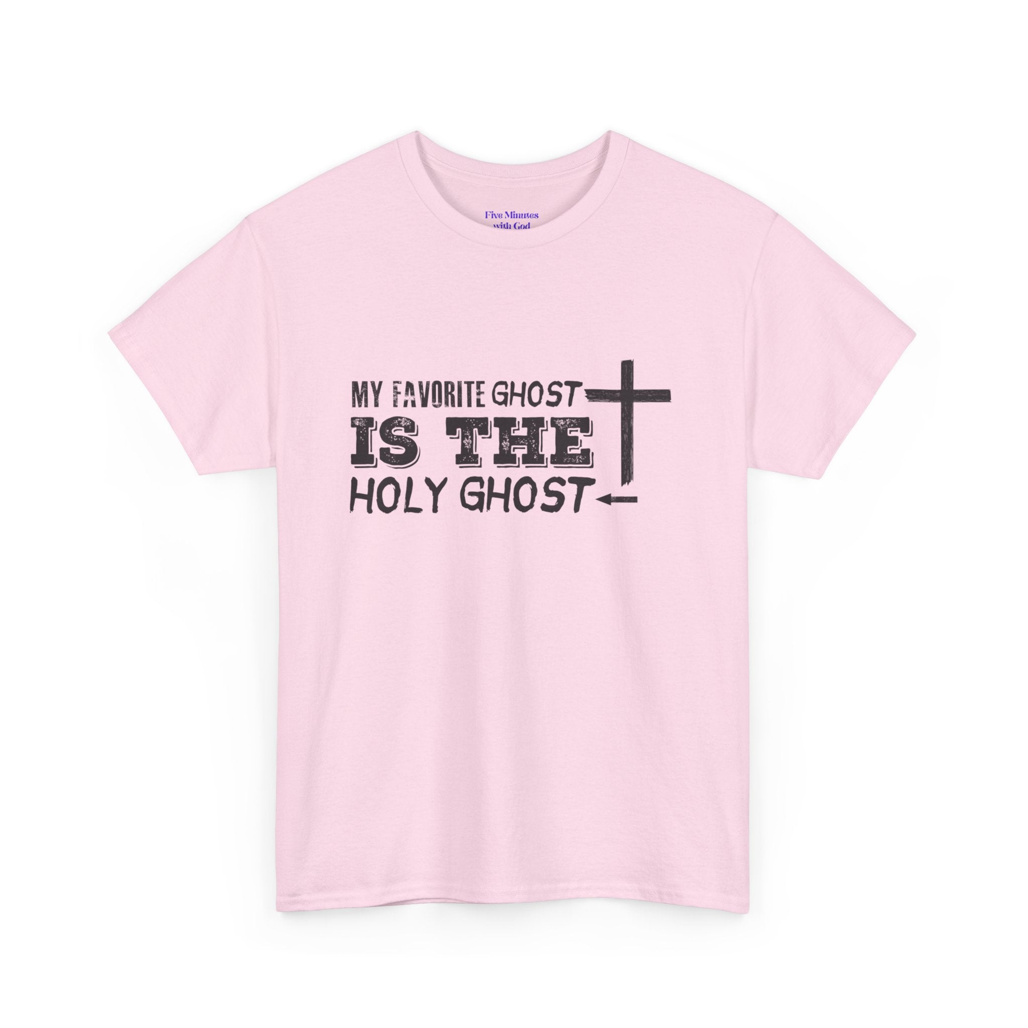 Unisex Cotton Tee - My Favorite Ghost is the Holy Ghost Shirt, Religious T-Shirt, Christian Apparel, Spiritual Gift, Halloween Shirt