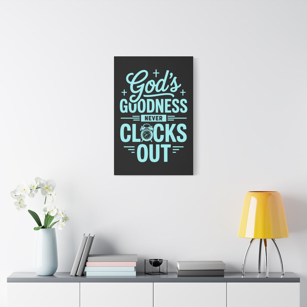 Inspirational Canvas Wall Art, Motivational Decor, Faith-Based Gift, Home Decoration, Religious Wall Art, God's Goodness