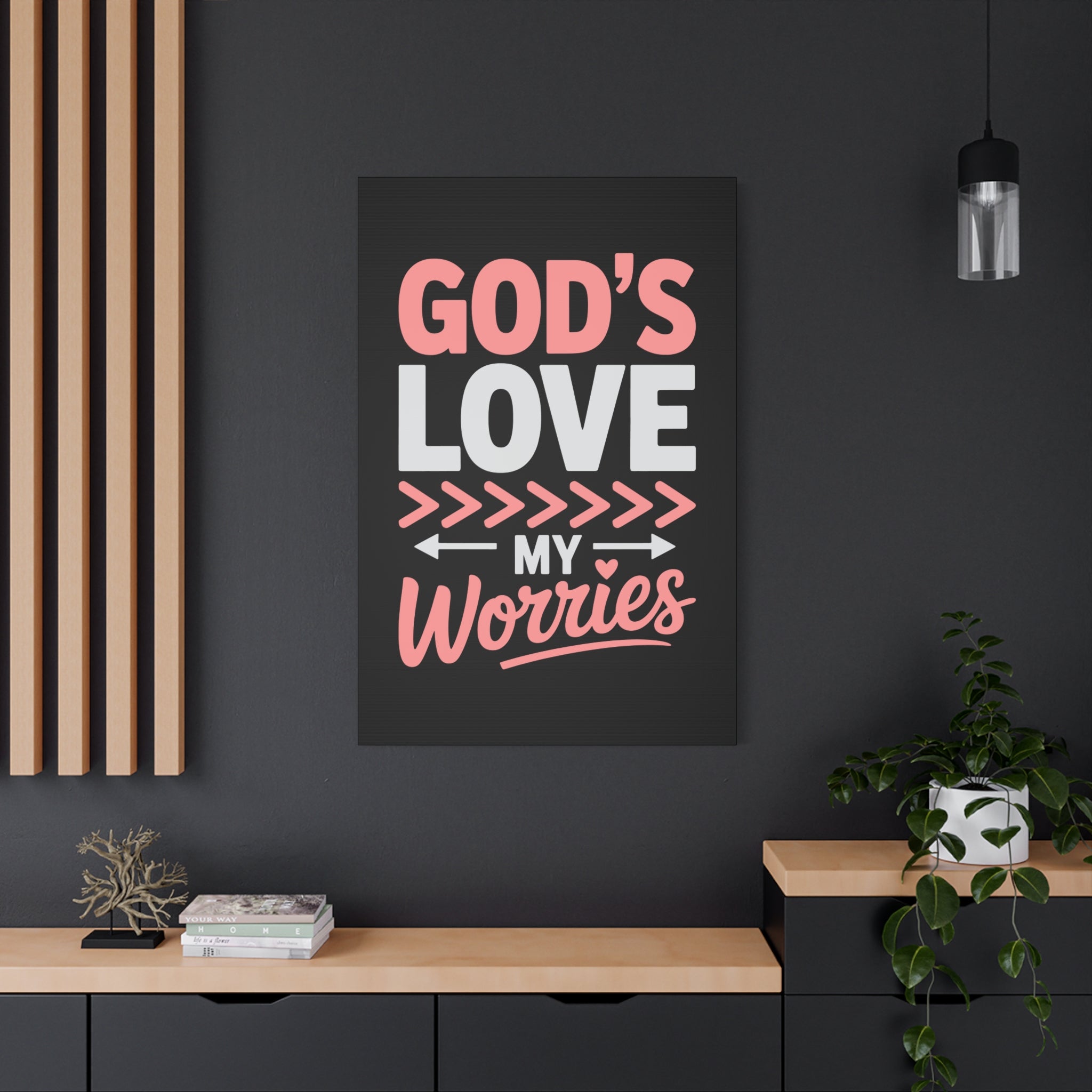 Inspirational Canvas Wall Art, Home Decor, Christian Gift, Motivational Wall Art, Stress Relief Decor, Housewarming Gift