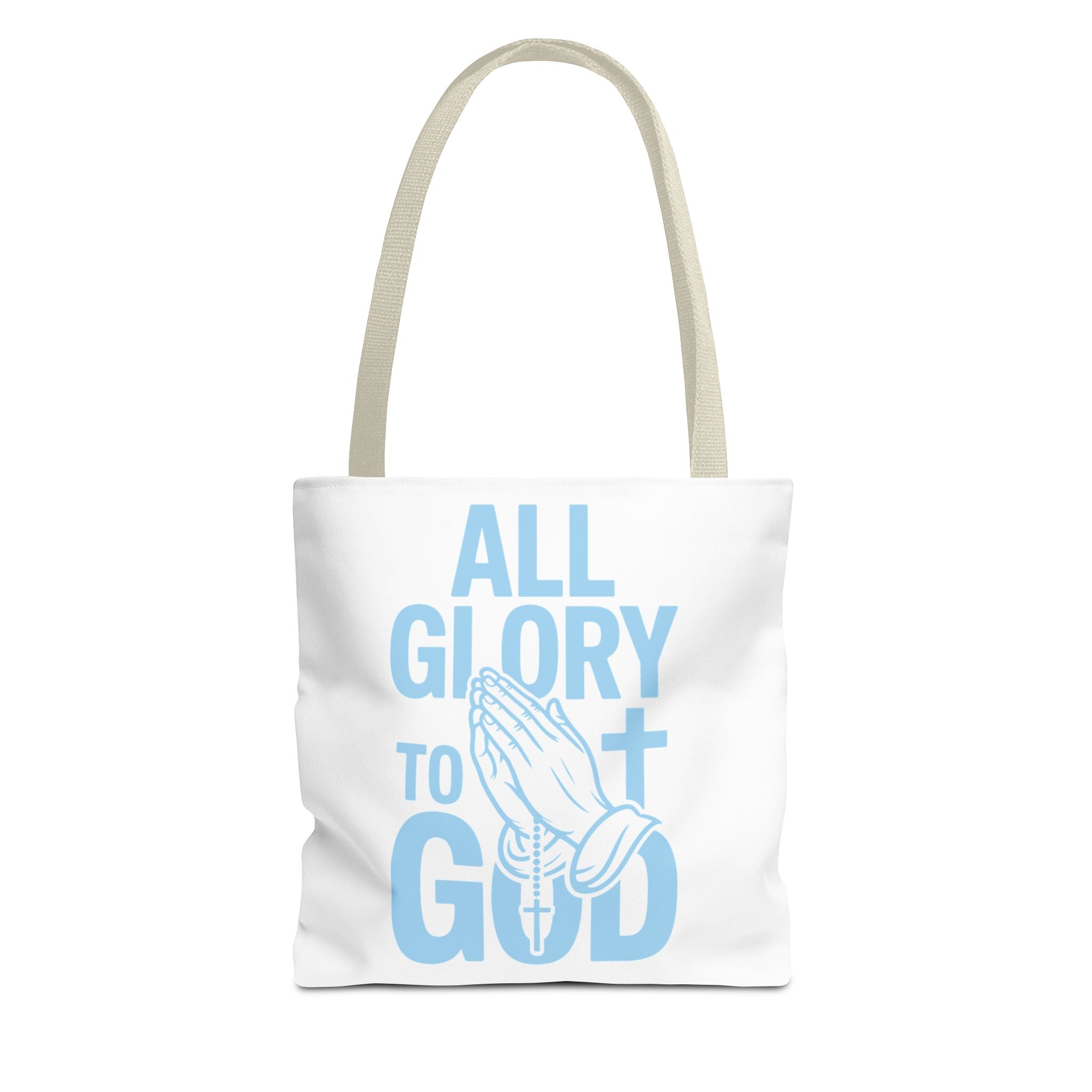 Faith-Inspired Tote Bag, All Glory to God, Christian Gift, Reusable Shopping Bag, Inspirational Tote, Church Event Carryall