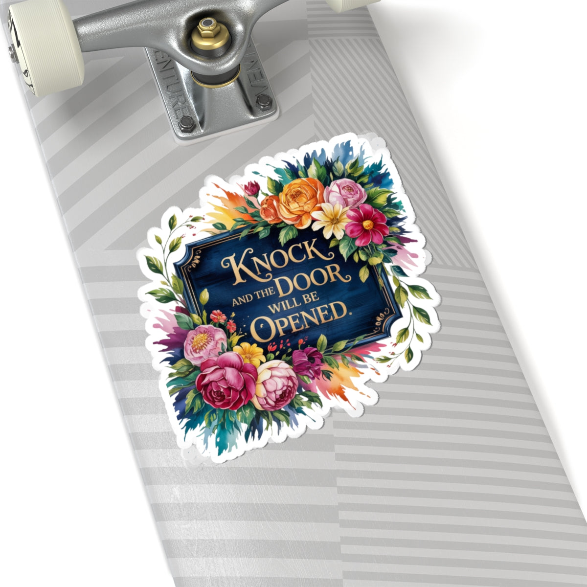 Inspirational Knock and the Door Will Be Open Sticker