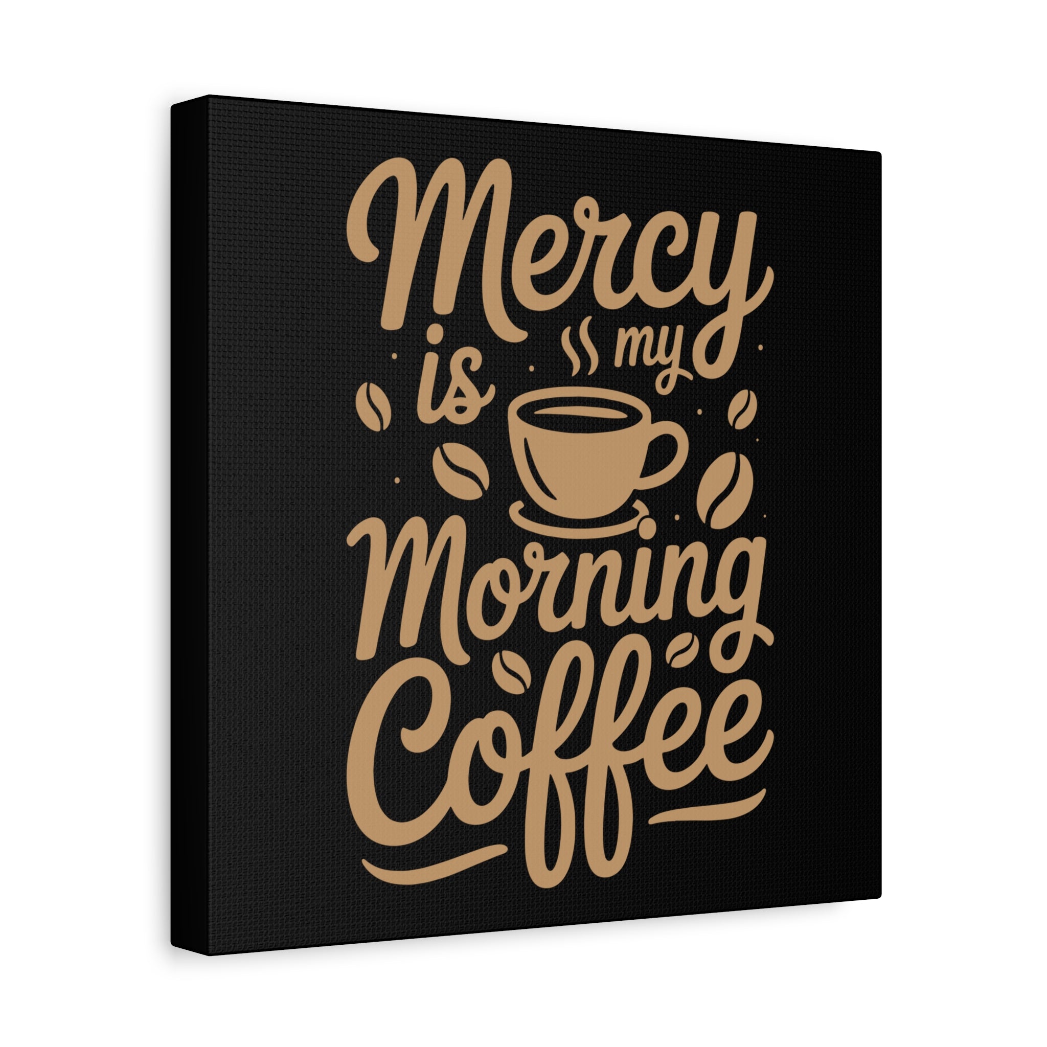 Coffee-Themed Canvas Art Print, Wall Decor for Coffee Lovers, Inspirational Home Decoration, Gift for Friends and Family