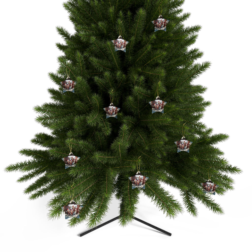 Holiday Ceramic Ornaments - Star Shaped Christmas Decor, Festive Tree Decorations, Unique Gift Ideas, Home and Holiday Decorations, [...]