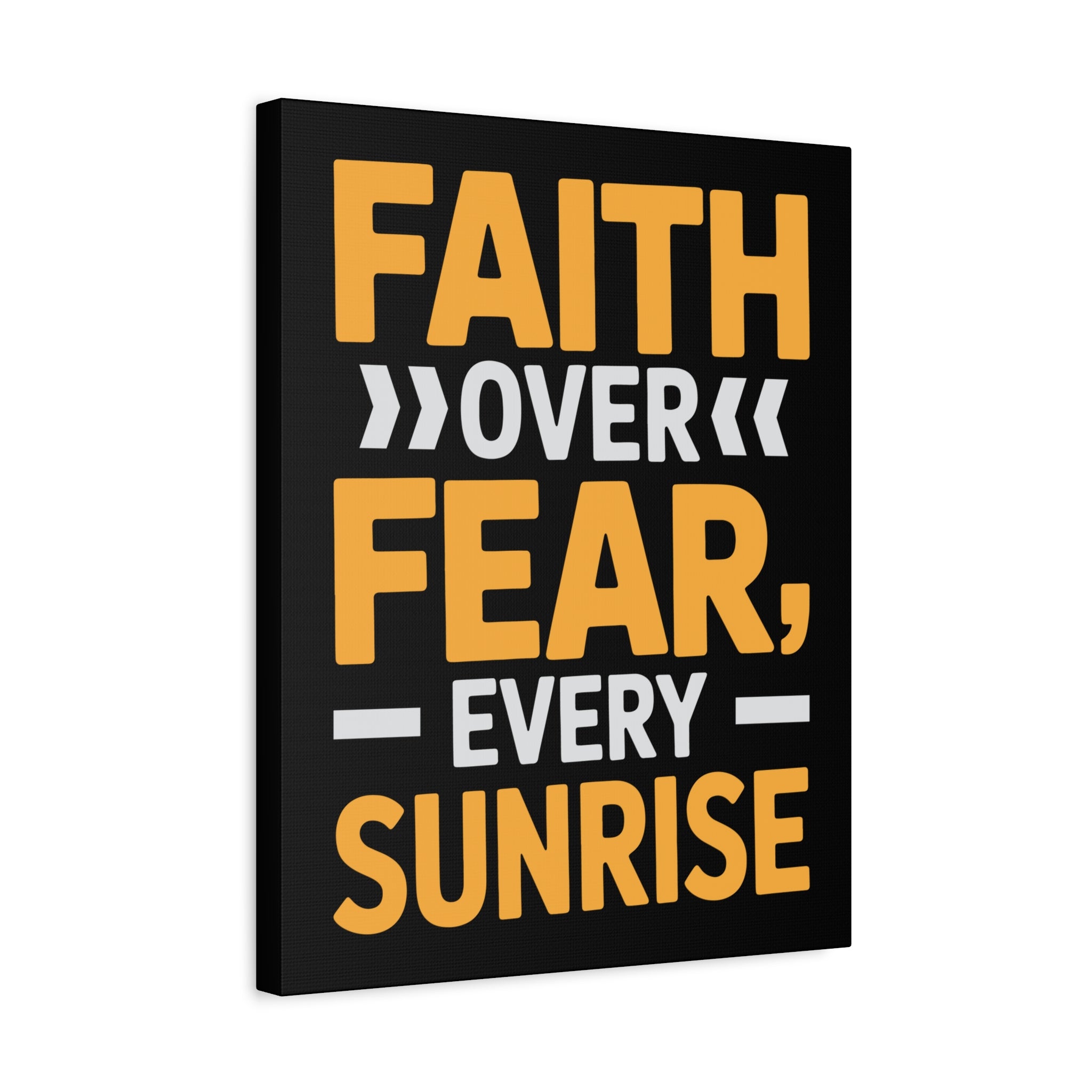 Inspirational Wall Art, Motivation Decor, Faith over Fear Canvas, Uplifting Home Decoration, Perfect Gift for New Beginnings
