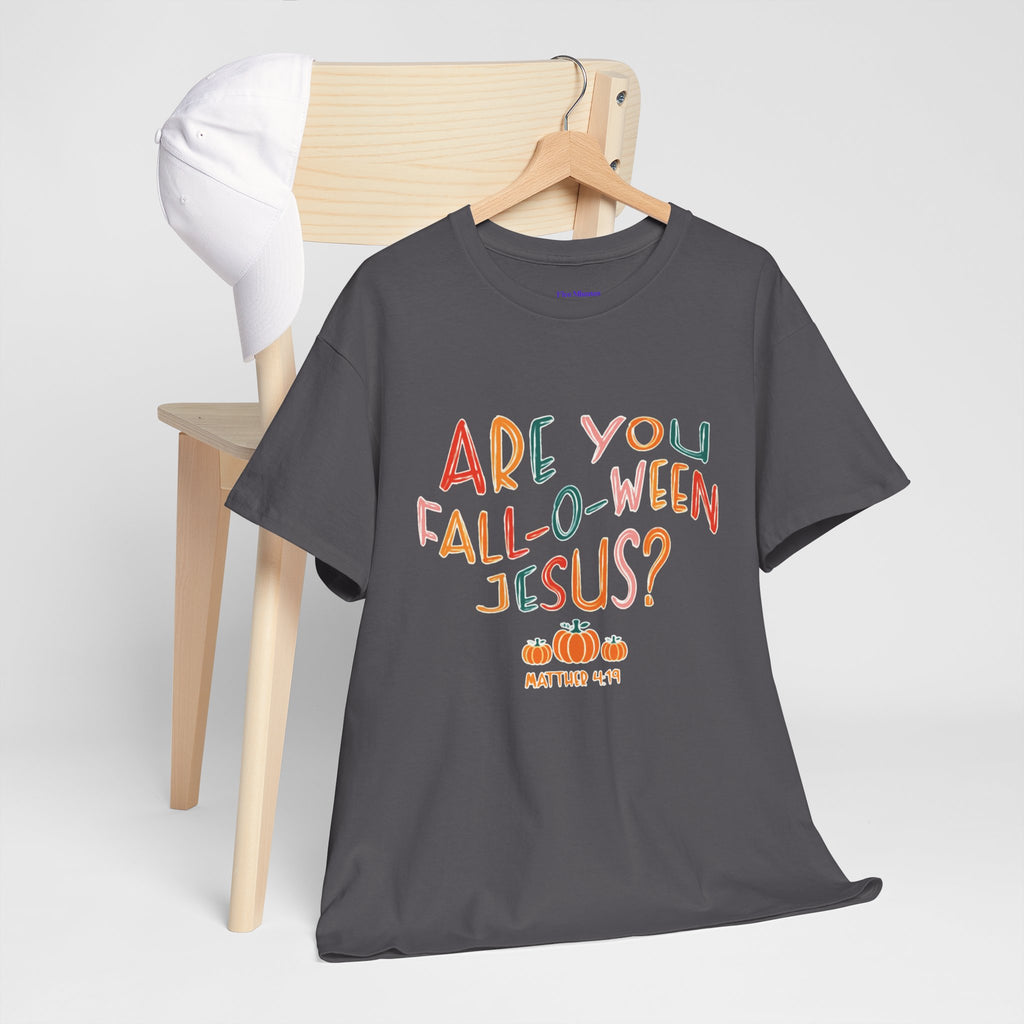 Unisex Fall-O-Ween Jesus Tee, Halloween T-Shirt, Christian Apparel, Autumn Fashion, Fun Holiday Shirt, Pumpkin Theme