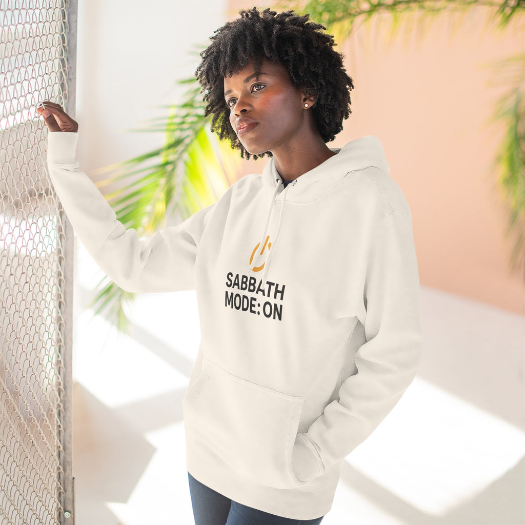 Sabbath Mode Fleece Hoodie | Faith Apparel, Religious Gift, Comfortable Hoodie, Cozy Wear, Spiritual Fashion