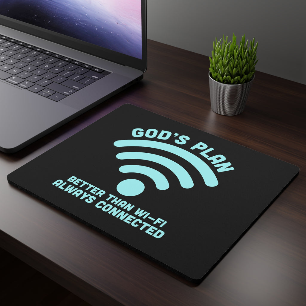 Inspirational Mouse Pad, God's Plan Desk Mat, Christian Office Supplies, Meaningful Gifts, Faith-Based Mousepad