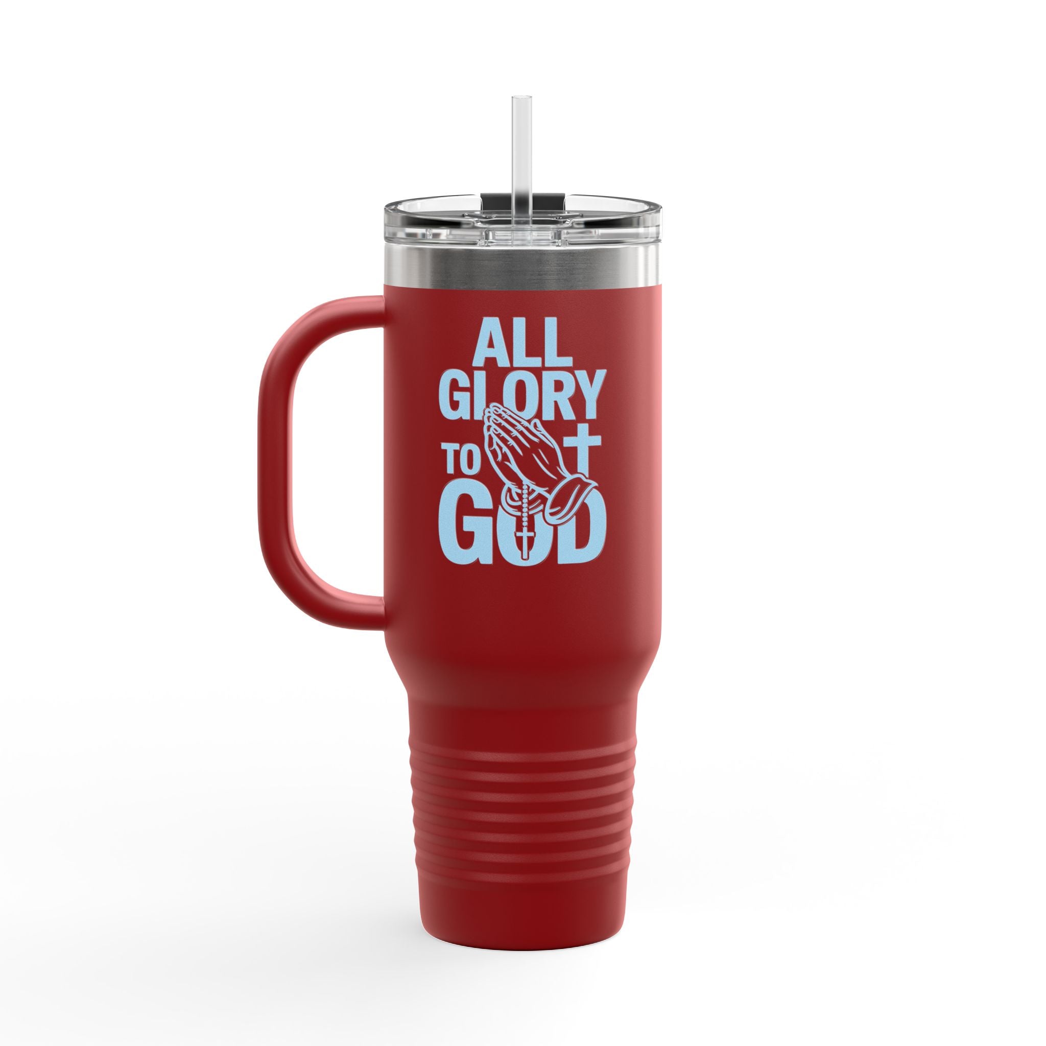 Insulated Travel Mug with Inspirational Quote, Perfect for Coffee Lovers, Bible Verses, Gift for Him/Her, Reusable Drinkware
