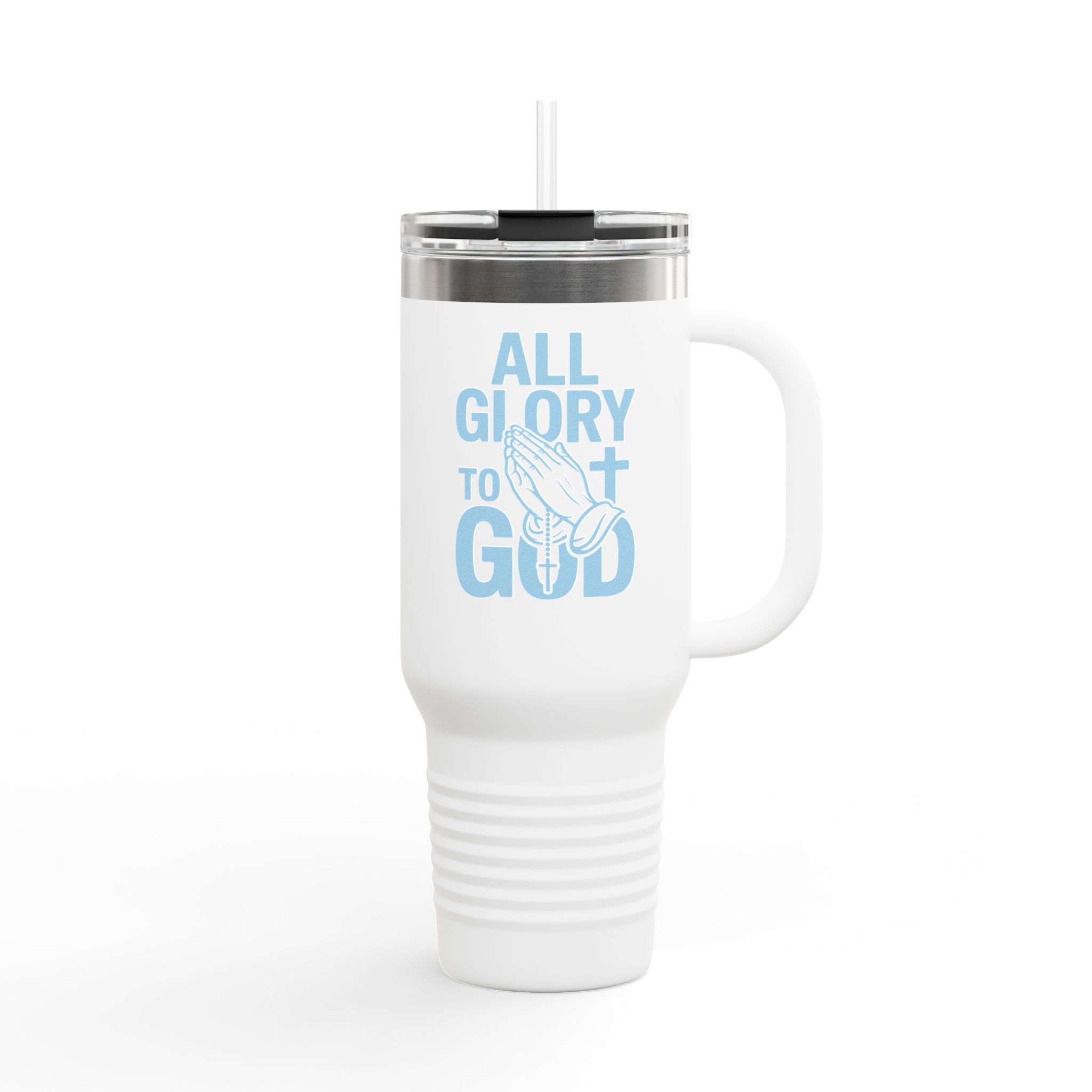 Insulated Travel Mug with Inspirational Quote, Perfect for Coffee Lovers, Bible Verses, Gift for Him/Her, Reusable Drinkware