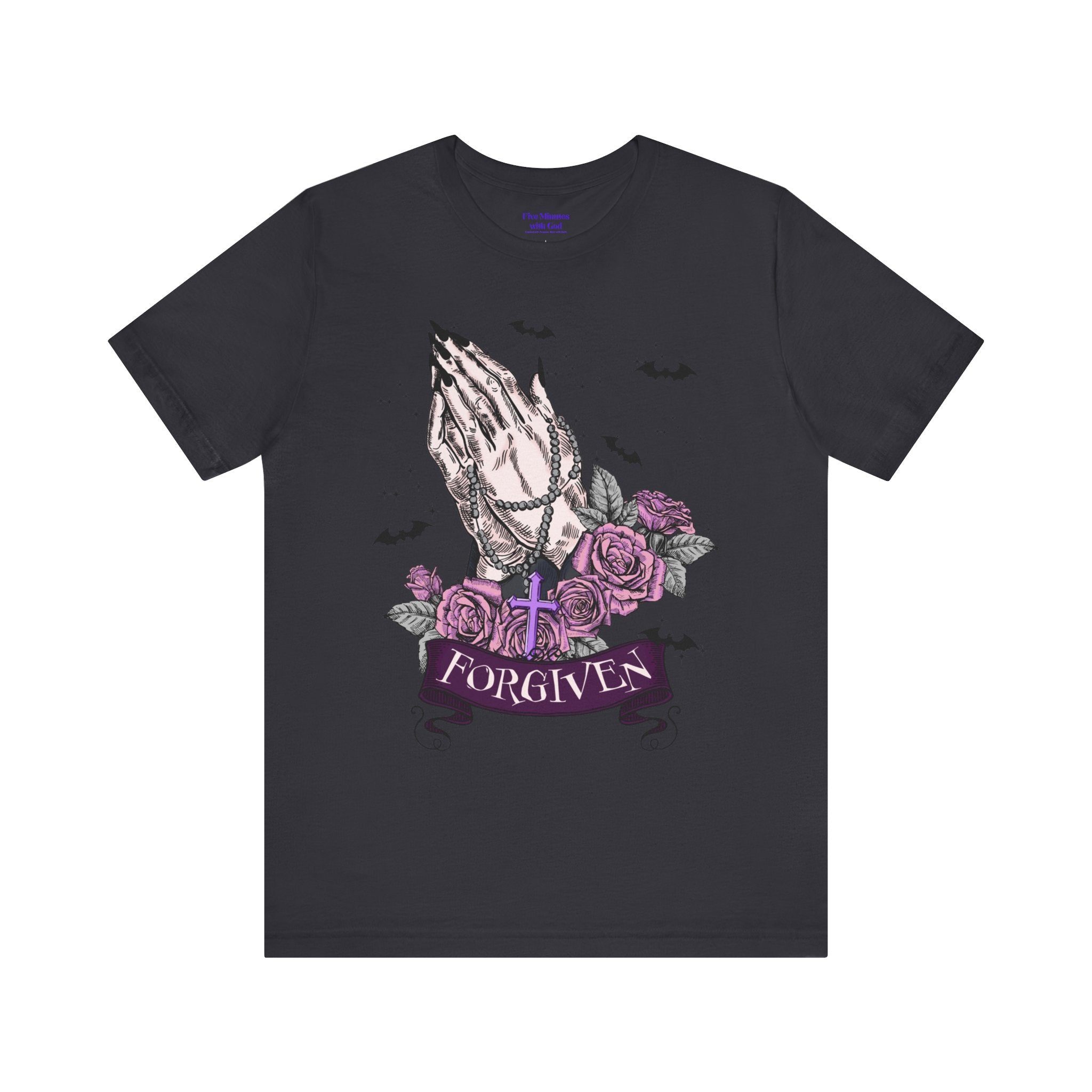 Forgiven Graphic Tee - Unisex Jersey Short Sleeve Shirt, Spiritual Apparel, Gift for Believers, Casual Outfit, Faith Inspired Fashion