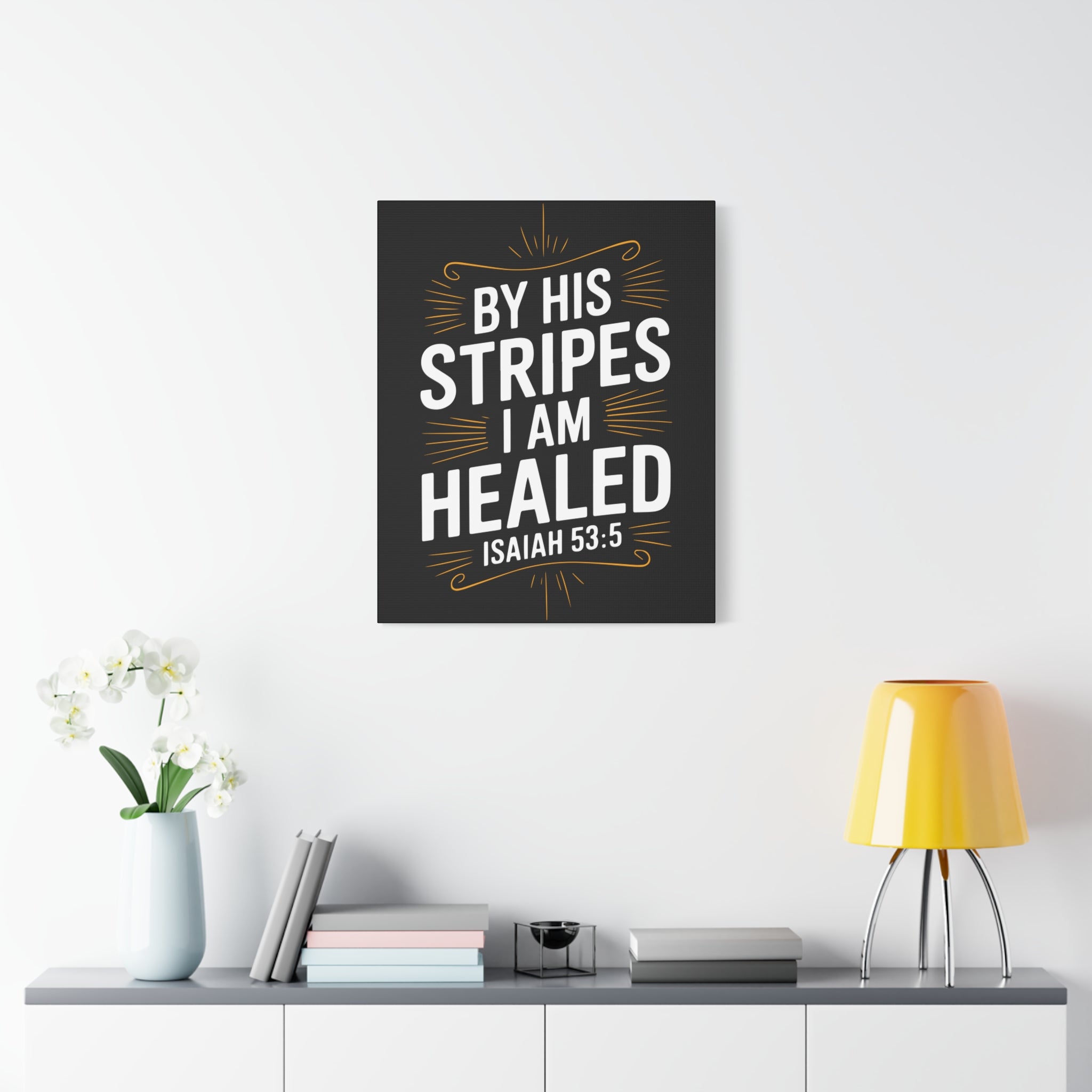Inspirational Canvas Wall Art - Faith Decor, Christian Gift, Healing Quote, Home Decor, Modern Artwork