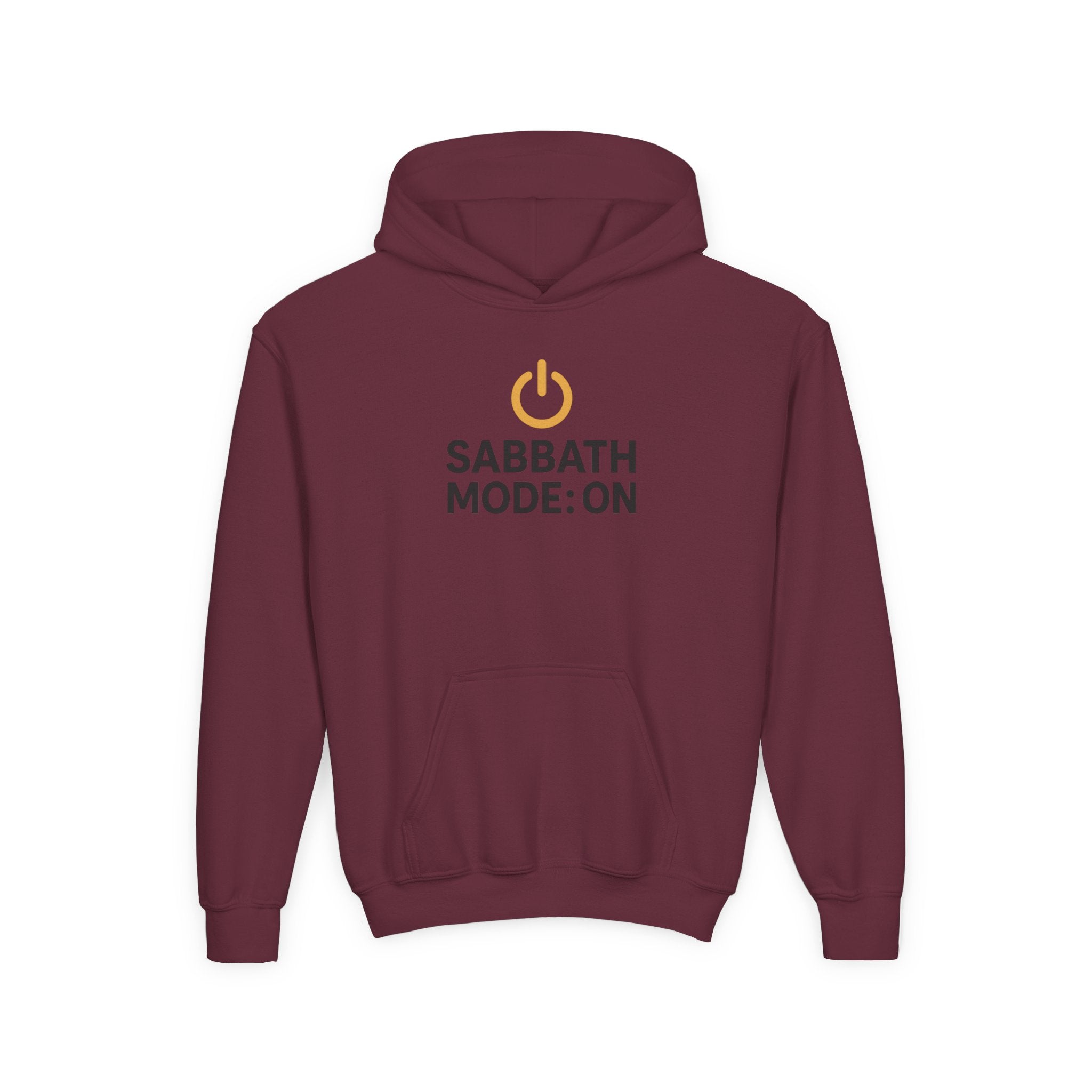 Sabbath Mode Youth Hoodie, Comfortable Hooded Sweatshirt for Kids, Perfect for Religious Observances, Christian Gift, Sunday Wear