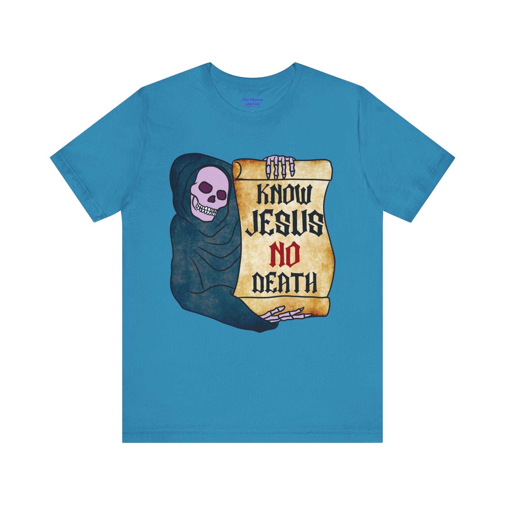 Jesus Skull Tee - Inspirational T-Shirt, Casual Wear, Spiritual Gift, Faith-Based Apparel, Unique Graphic Tee