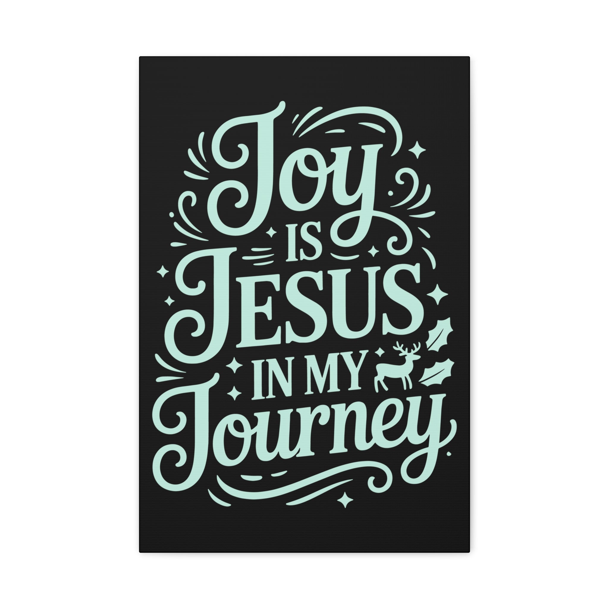 Joy in My Journey Canvas Wall Art, Religious Decor, Christmas Gift, Inspirational Wall Art, Joyful Home Decoration, Faith-Based Art