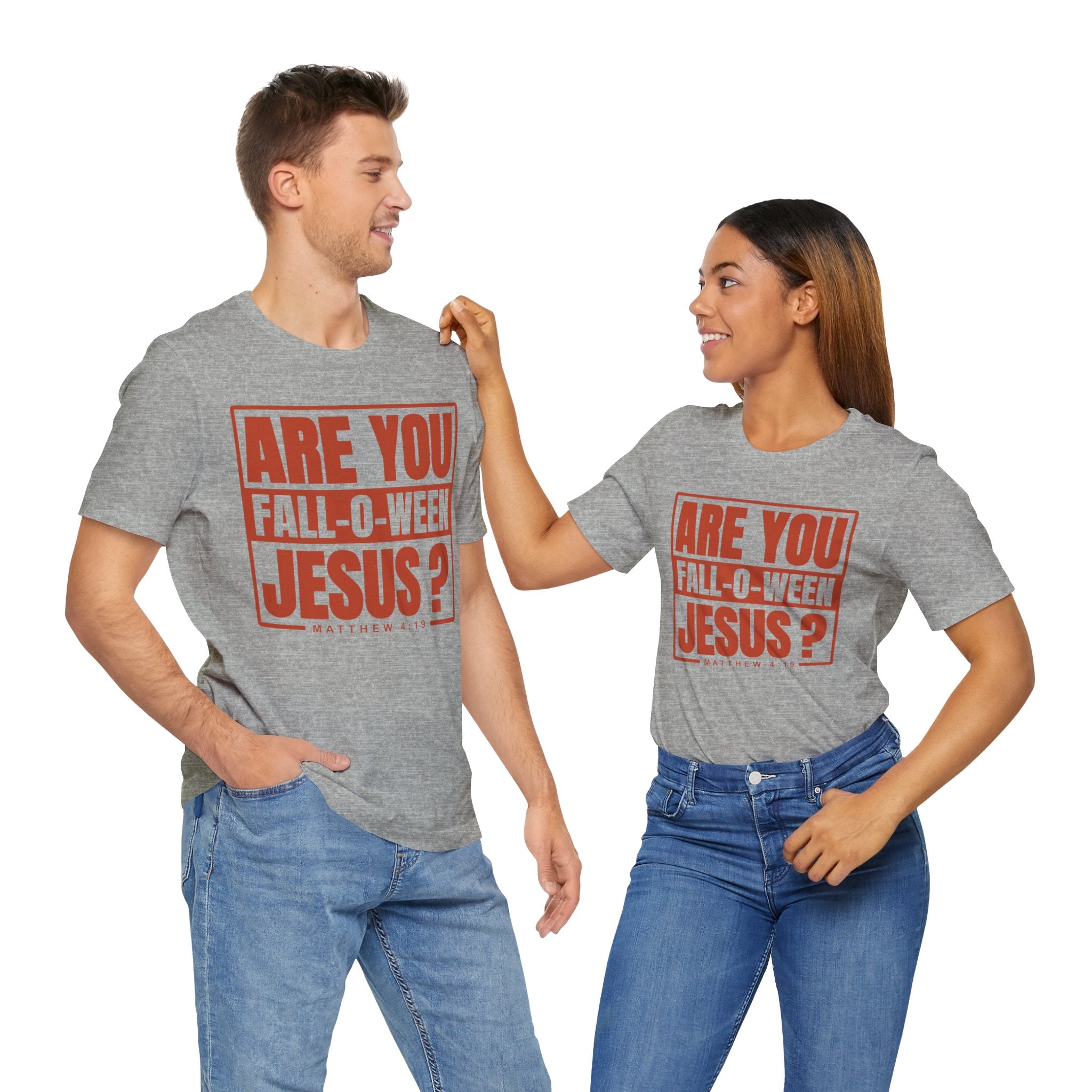 Fall-O-Ween Jesus Tee, Unisex Christian T-shirt, Faith-Based Apparel, Halloween Gospel Shirt, Religious Casual Wear