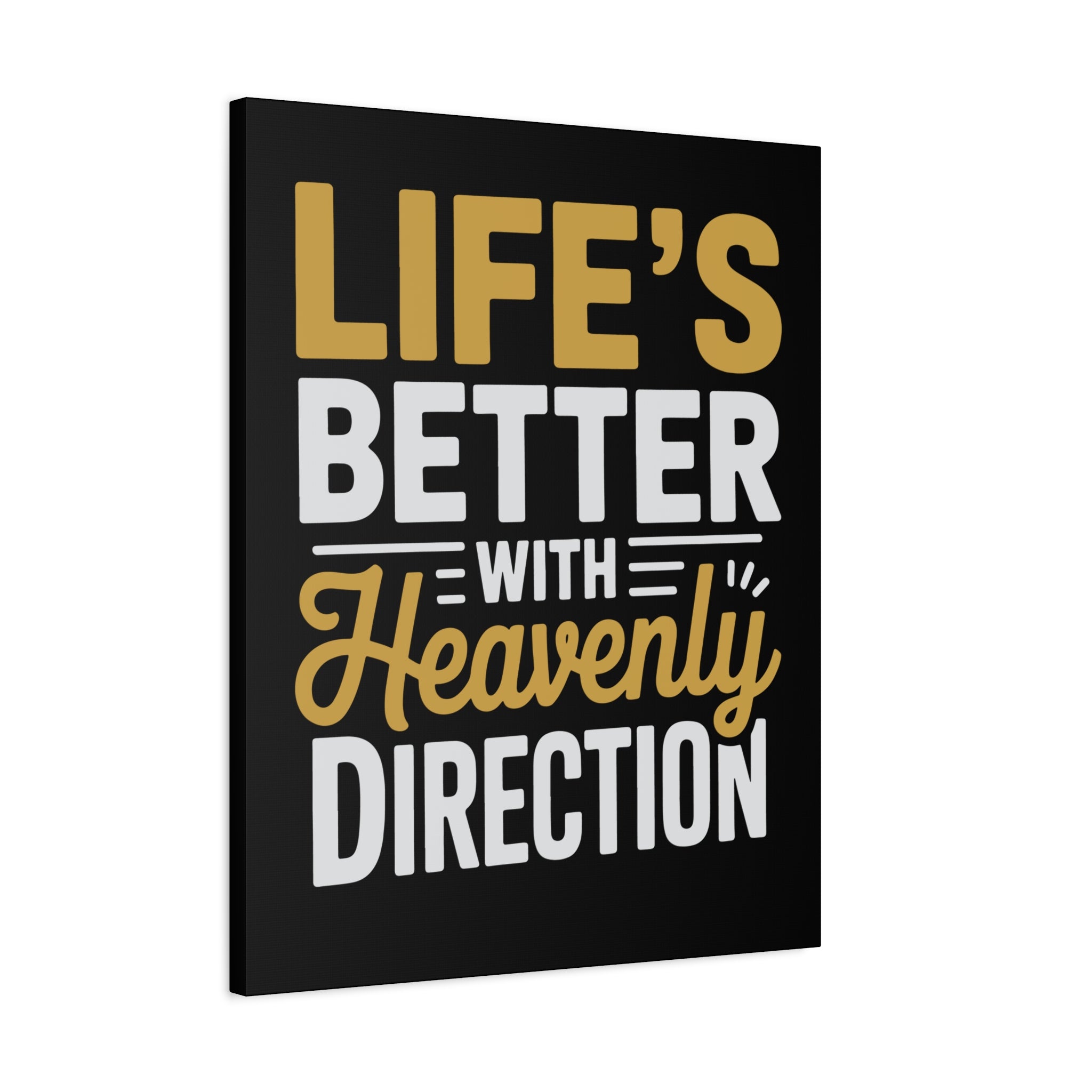 Heavenly Direction Canvas Wall Art, Inspirational Home Decor, Motivational Gift, Modern Wall Hanging, Perfect for Any Room