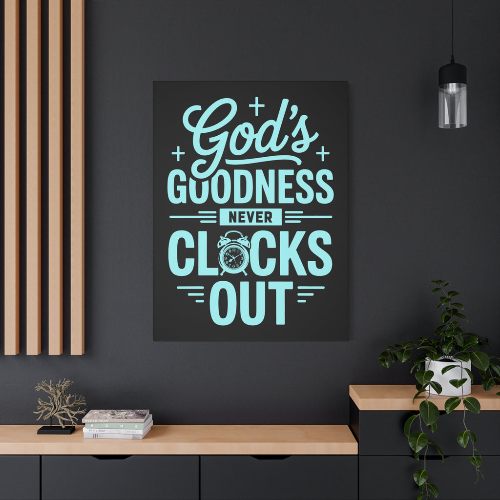 Inspirational Canvas Wall Art, Motivational Decor, Faith-Based Gift, Home Decoration, Religious Wall Art, God's Goodness