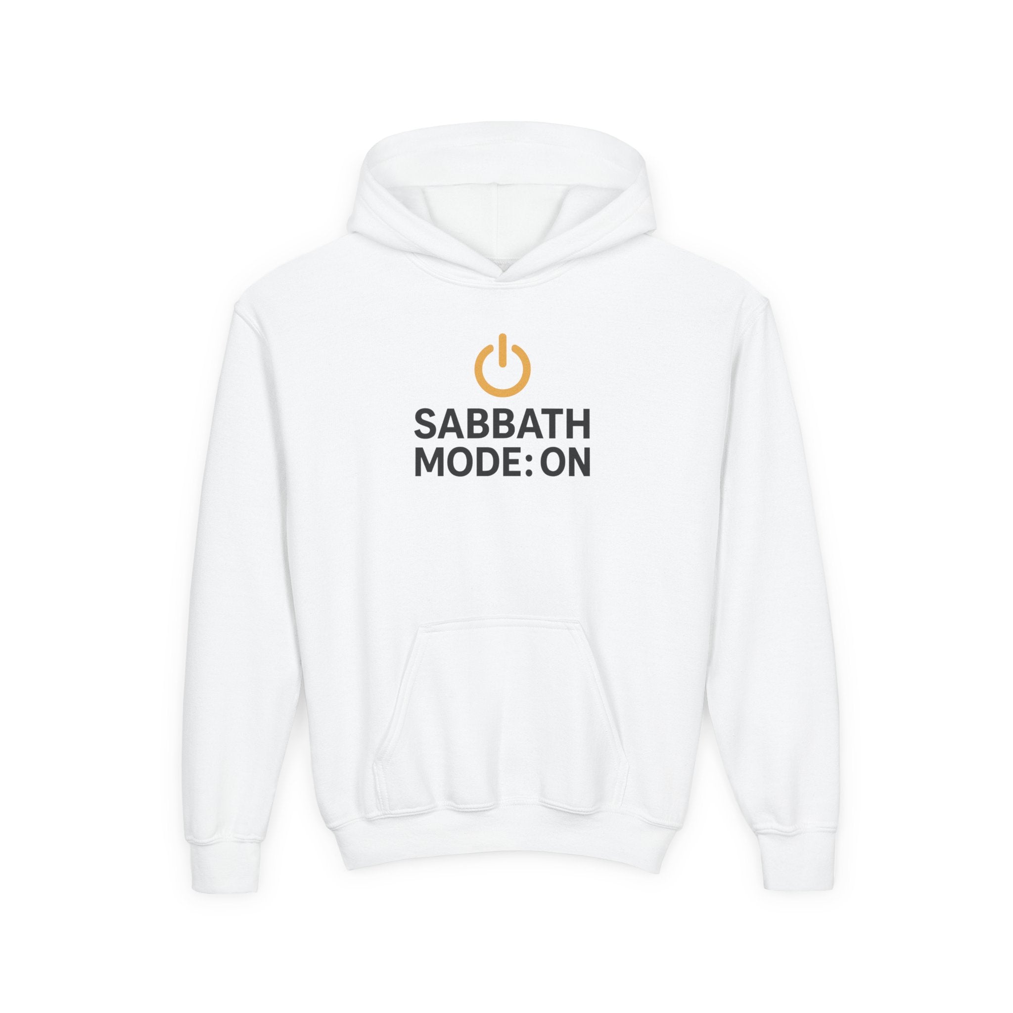 Sabbath Mode Youth Hoodie, Comfortable Hooded Sweatshirt for Kids, Perfect for Religious Observances, Christian Gift, Sunday Wear