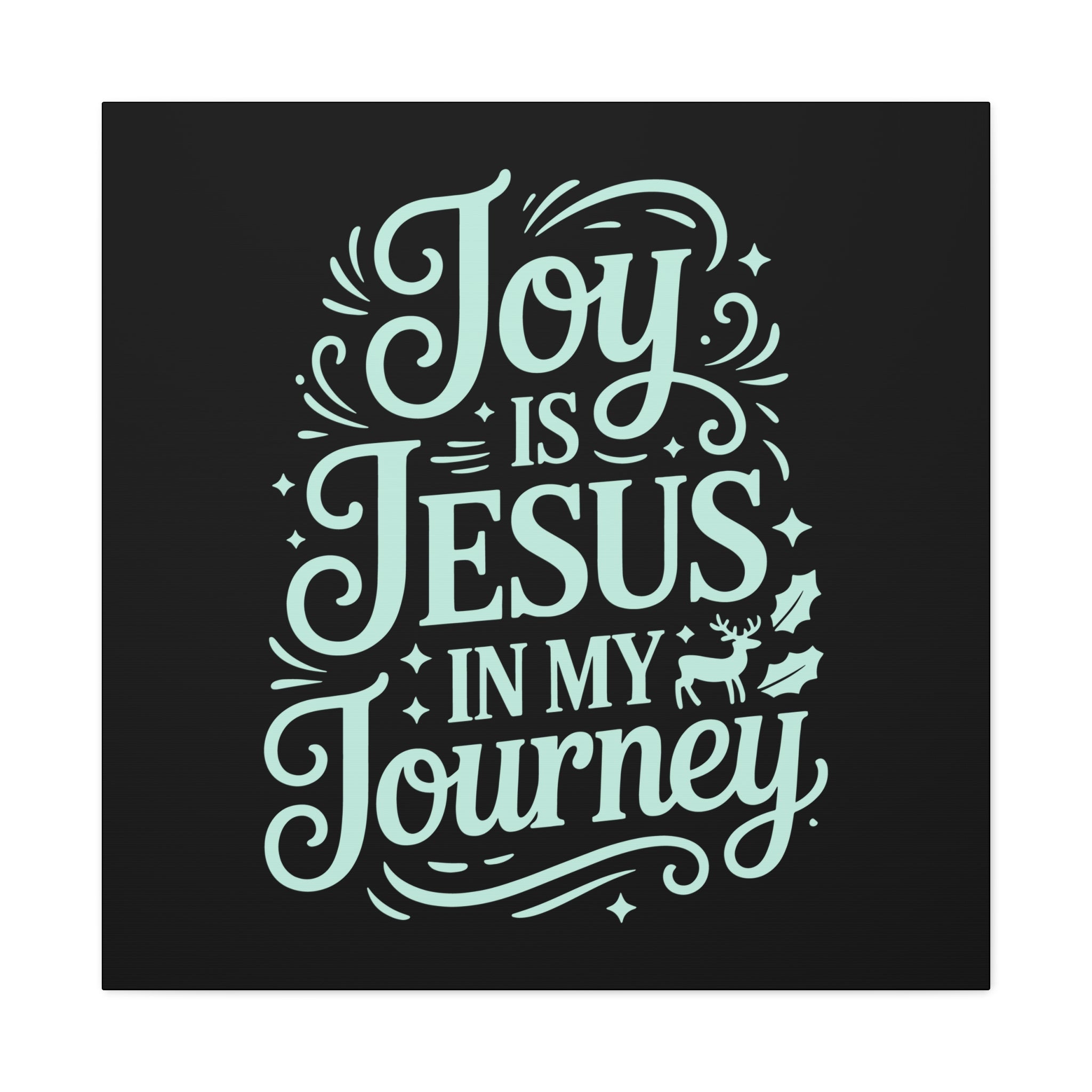 Joy in My Journey Canvas Wall Art, Religious Decor, Christmas Gift, Inspirational Wall Art, Joyful Home Decoration, Faith-Based Art