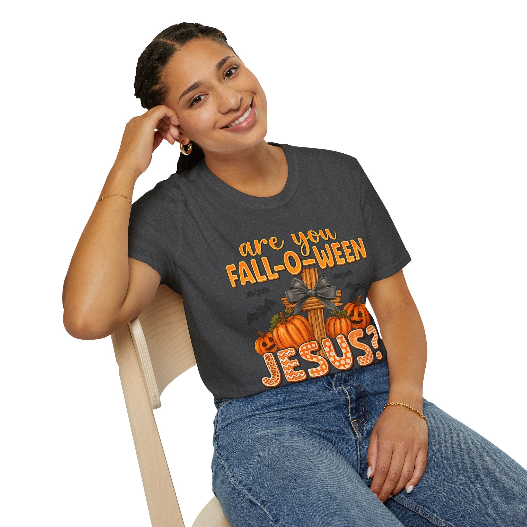 Funny Christian Halloween T-Shirt, Jesus Pumpkin Tee, Unisex Fall Shirt, Autumn Festive Apparel, Holiday Gift Idea