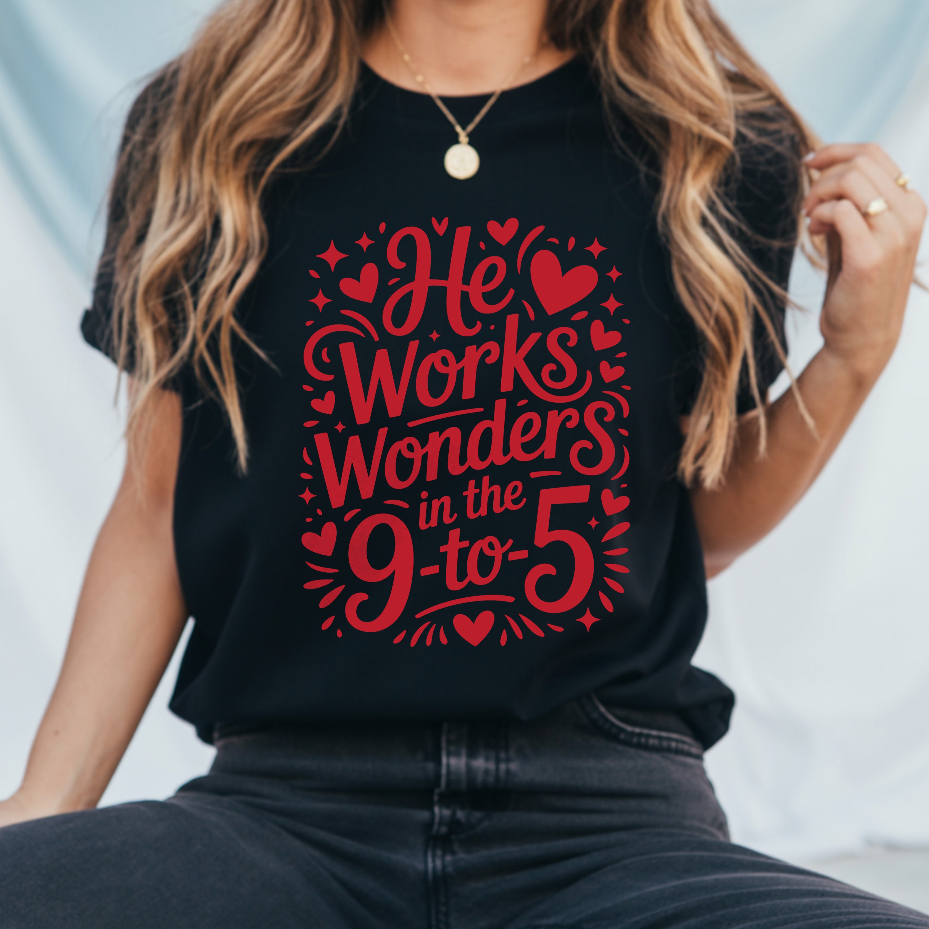 He Works Wonders Motivational Tee