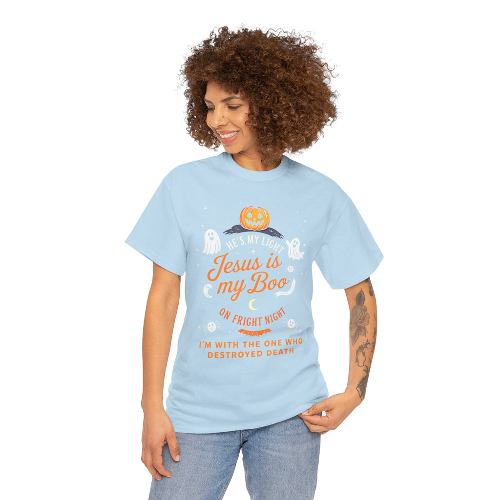 Halloween Faith Tee - Jesus is My Boo, Unisex T-Shirt for Halloween, Christian Halloween Shirt, Gift for Christian Friends, Spooky [...]