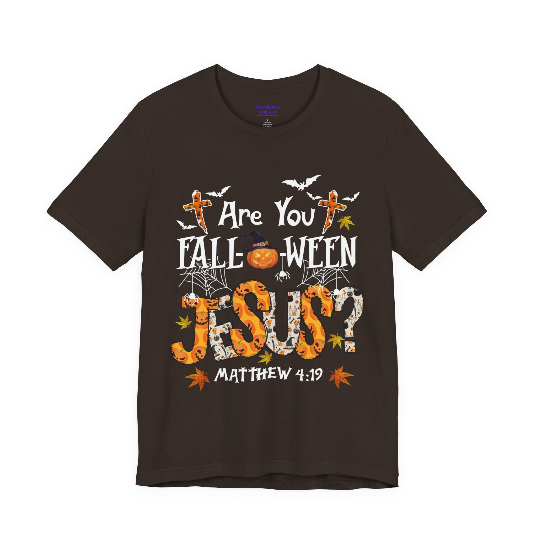 Jesus? Unisex Short Sleeve Tee | Fall Inspired T-Shirt, Autumn Apparel, Halloween Gift, Cozy Casual Wear, Everyday Style