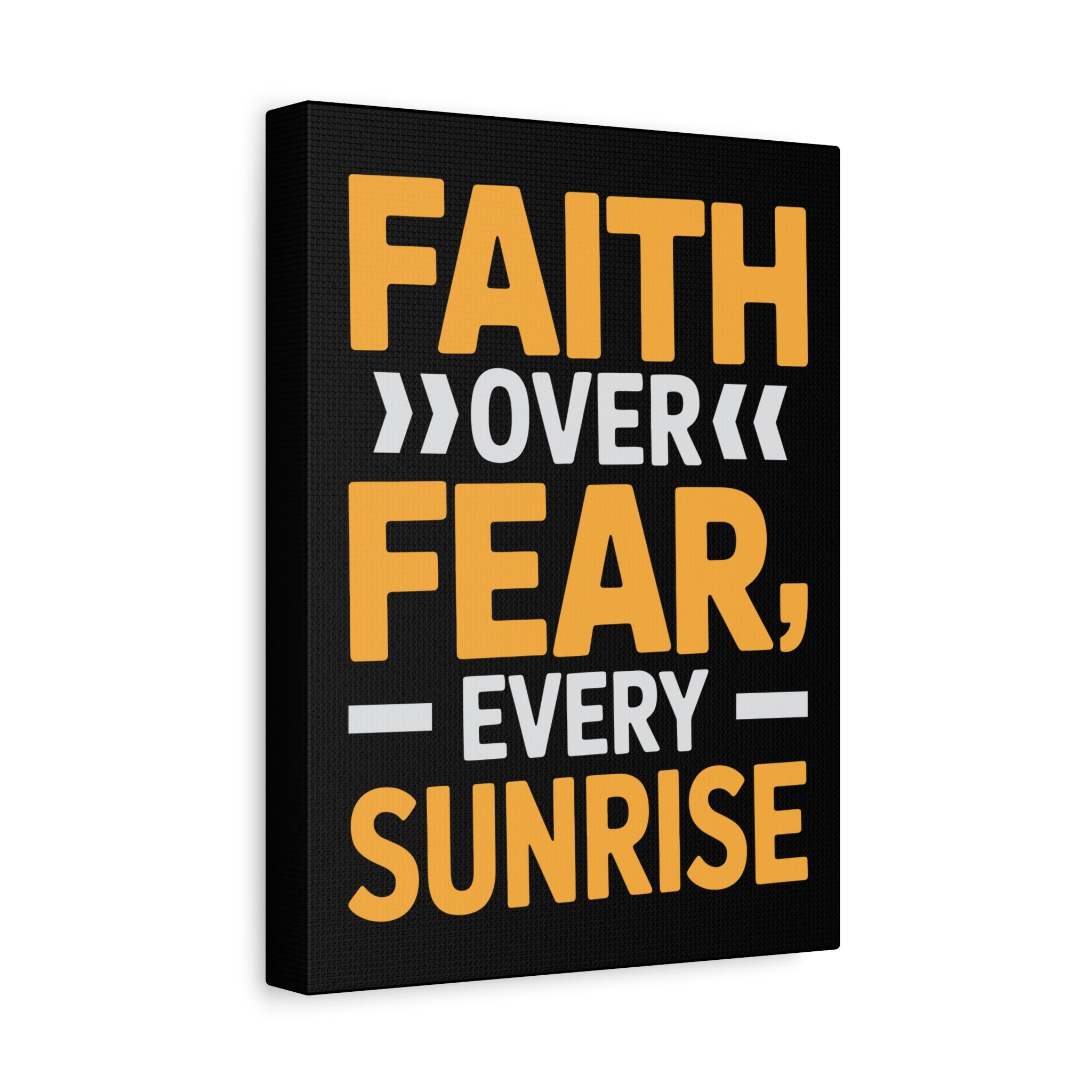 Inspirational Wall Art, Motivation Decor, Faith over Fear Canvas, Uplifting Home Decoration, Perfect Gift for New Beginnings