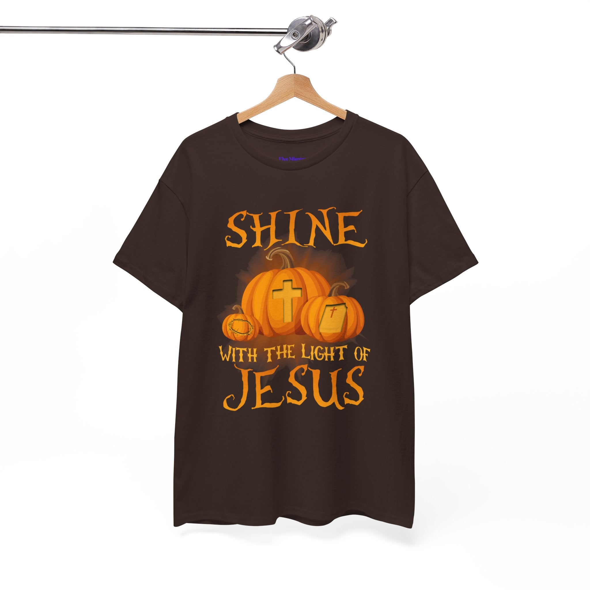 Pumpkin Jesus Unisex Cotton Tee, Faith Tee, Harvest Shirt, Fall Apparel, Christian T-Shirt