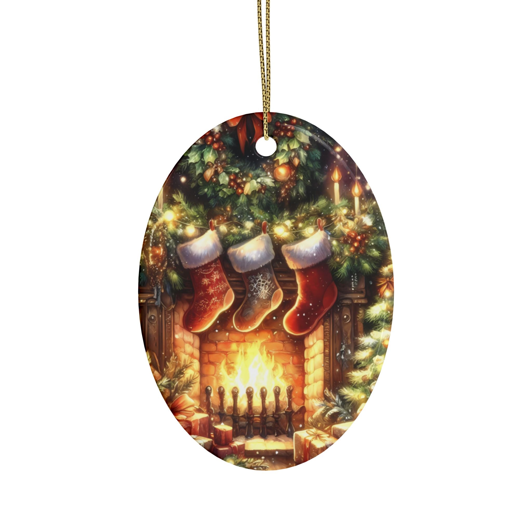 Heart-Shaped Ceramic Ornaments for Holiday Decor, Festive Christmas Ornaments, Gift Tags for Friends, Snow Globe Style Decorations, [...]