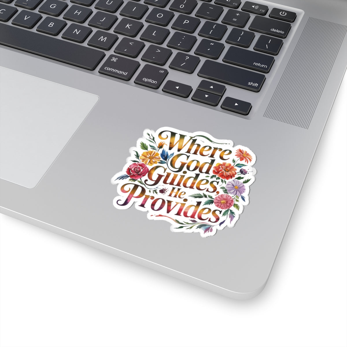 Floral Inspirational Stickers, Laptop Decals, Pastel Aesthetic Decor, Gift for Encouragement, Christian Faith Stickers
