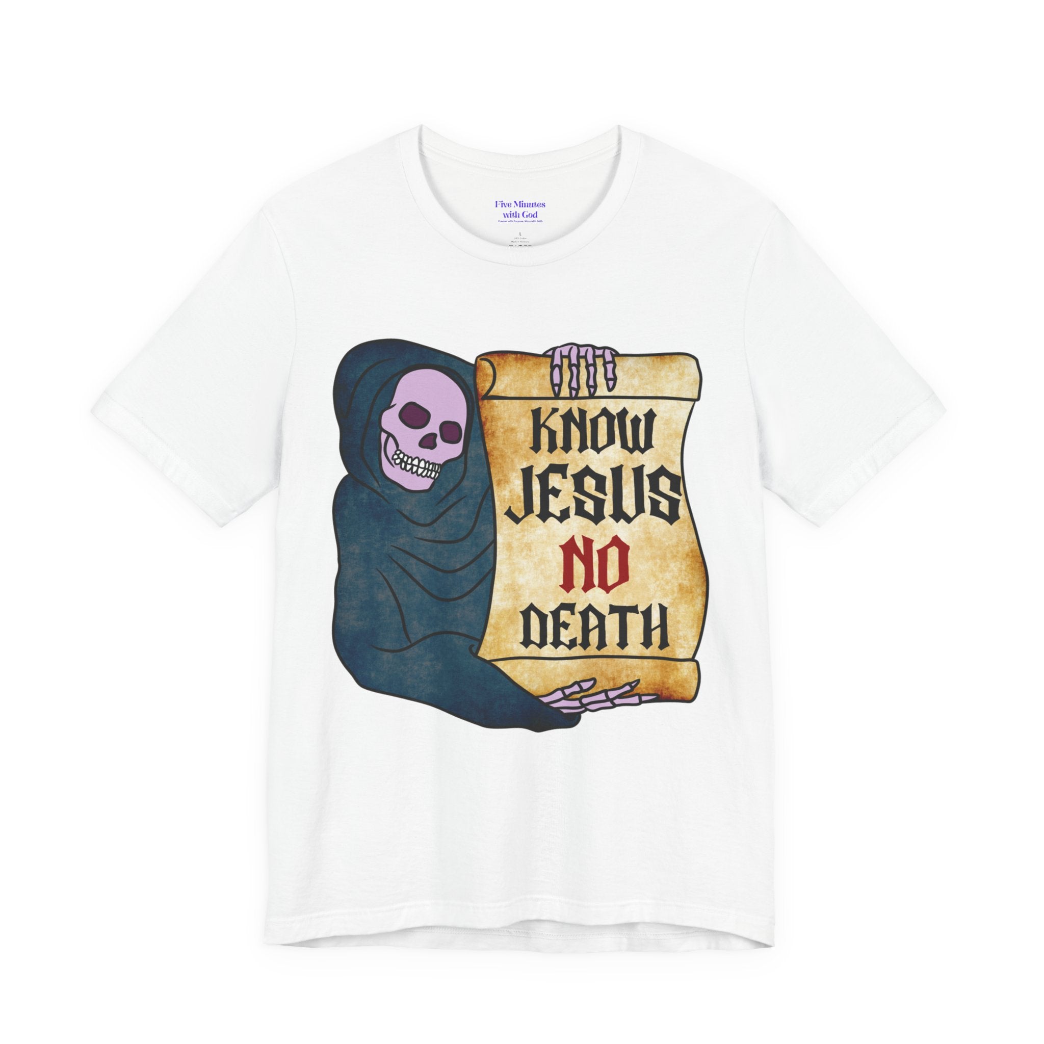 Jesus Skull Tee - Inspirational T-Shirt, Casual Wear, Spiritual Gift, Faith-Based Apparel, Unique Graphic Tee