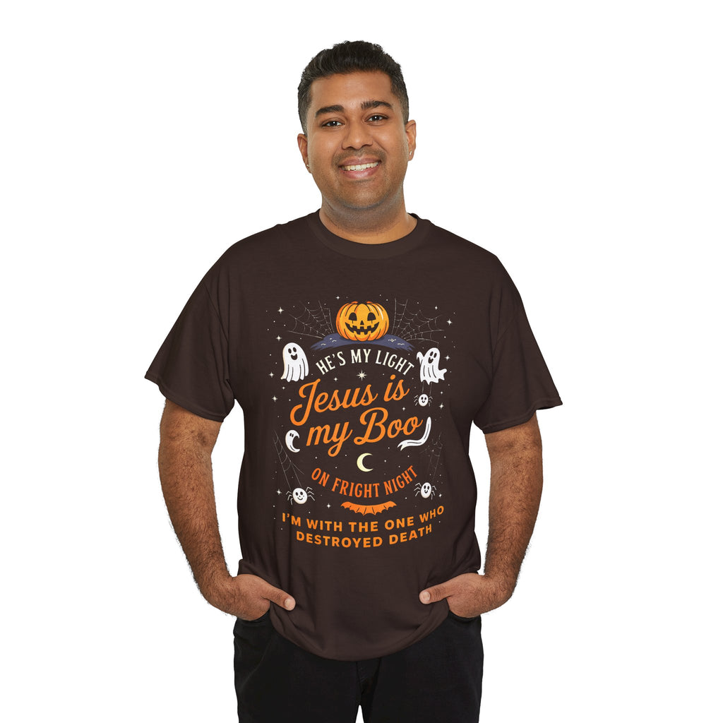 Halloween Faith Tee - Jesus is My Boo, Unisex T-Shirt for Halloween, Christian Halloween Shirt, Gift for Christian Friends, Spooky [...]